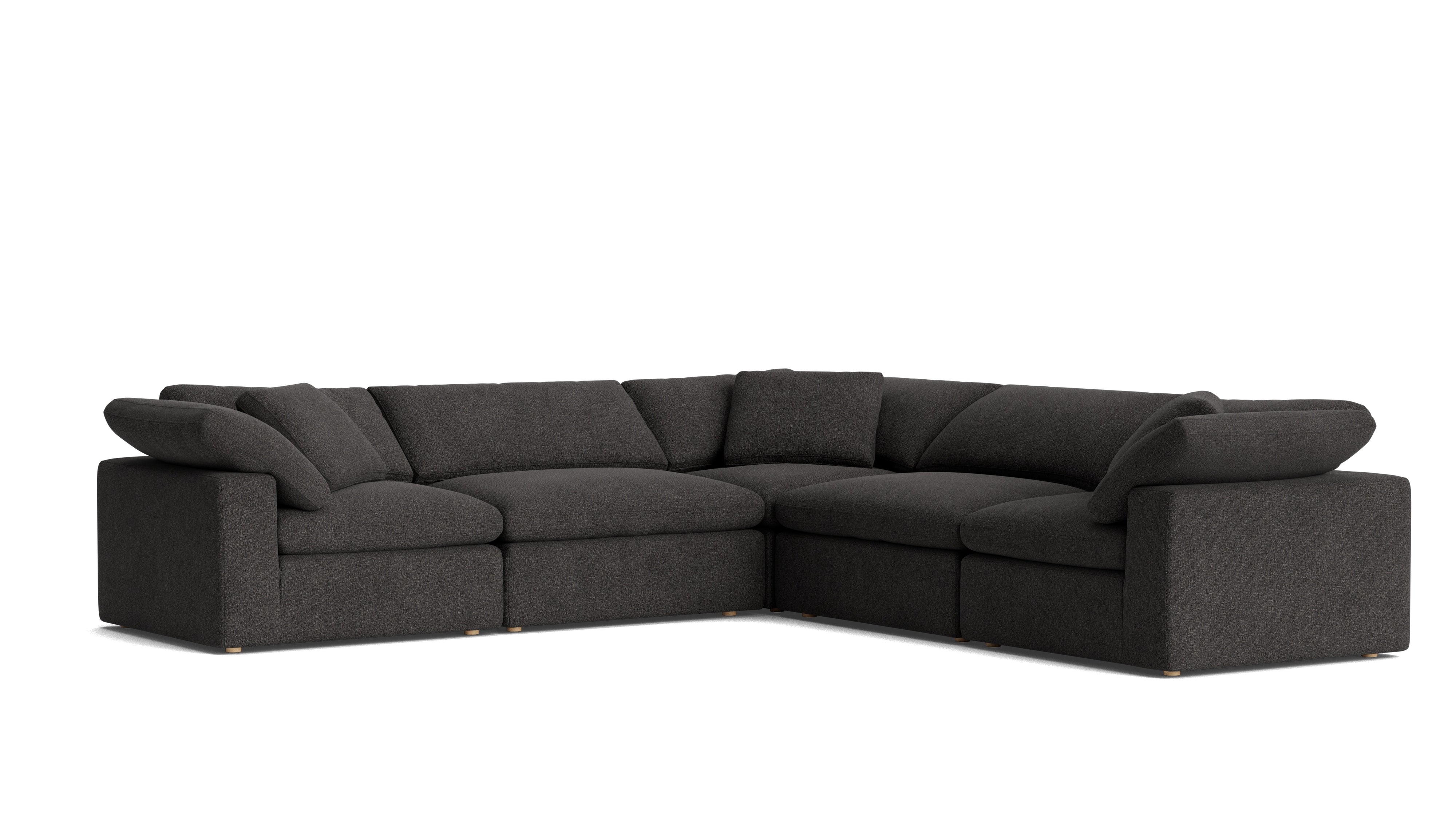 Movie Night™ 5 - Piece Modular Sectional Closed, Large, Dark Shadow - Sundays Company CanadaSEC-YJ-921-025