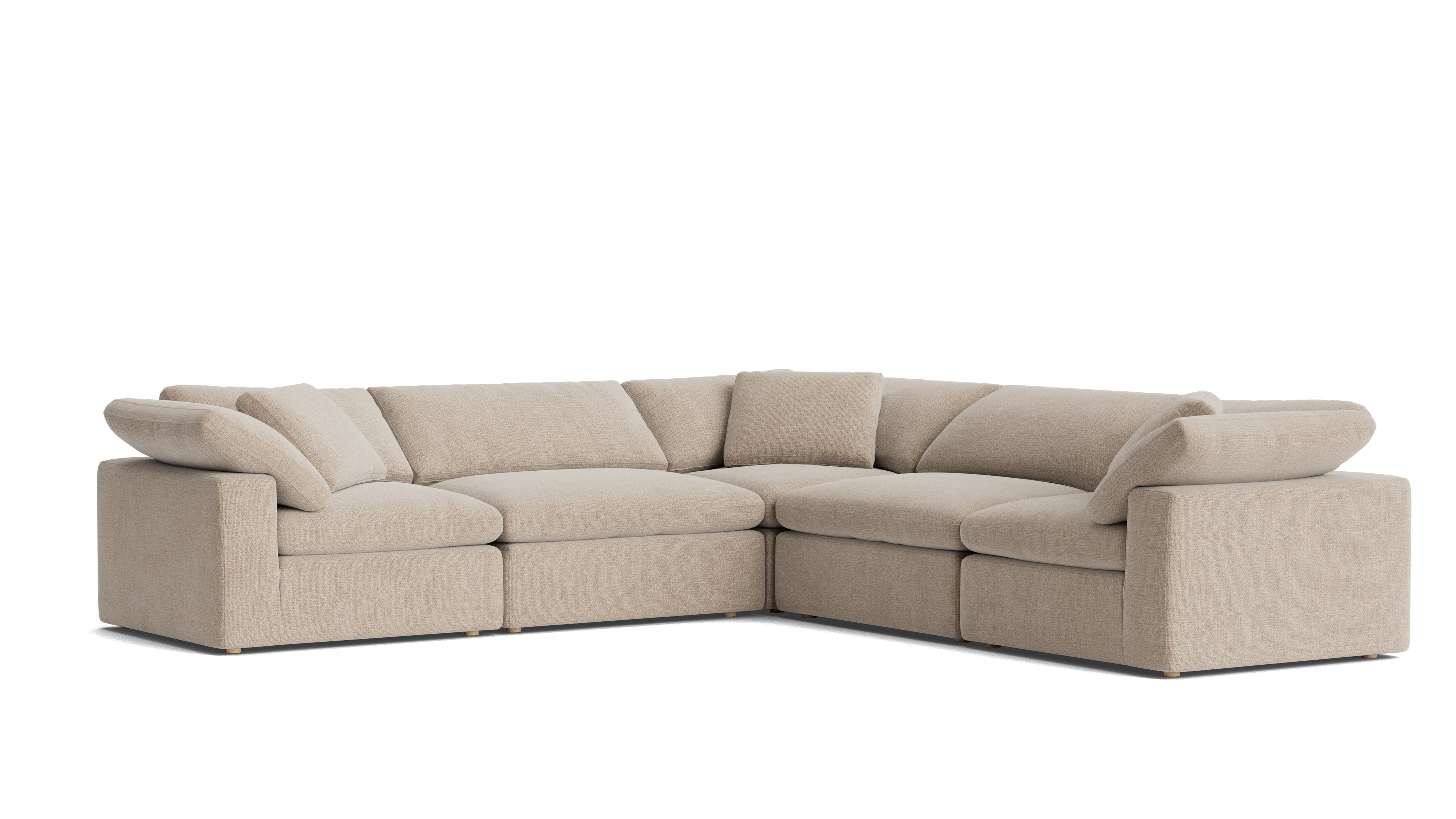 Movie Night™ 5 - Piece Modular Sectional Closed, Large, Champagne - Sundays Company CanadaSEC-YJ-921-041