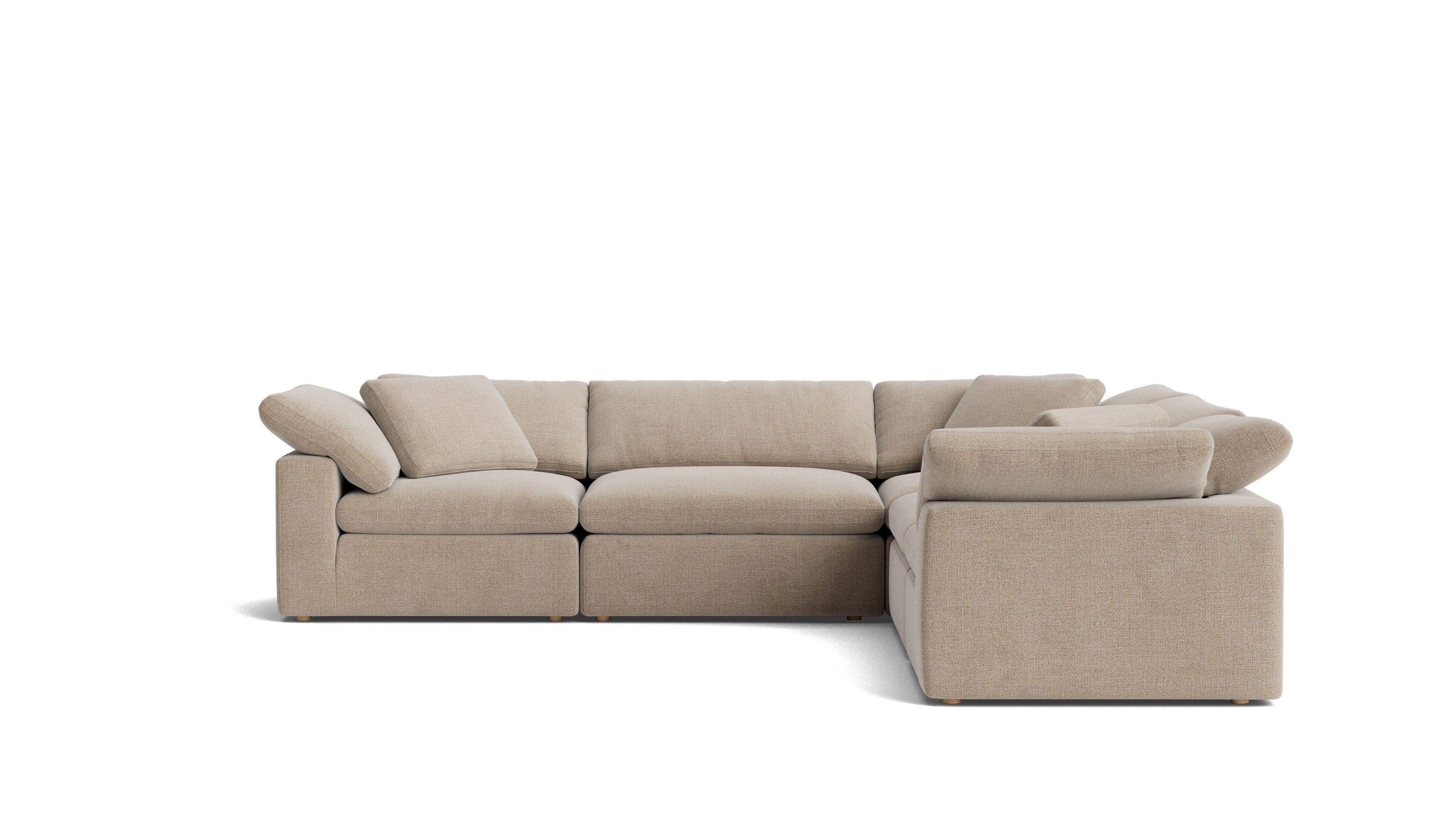Movie Night™ 5 - Piece Modular Sectional Closed, Large, Champagne - Sundays Company CanadaSEC-YJ-921-041