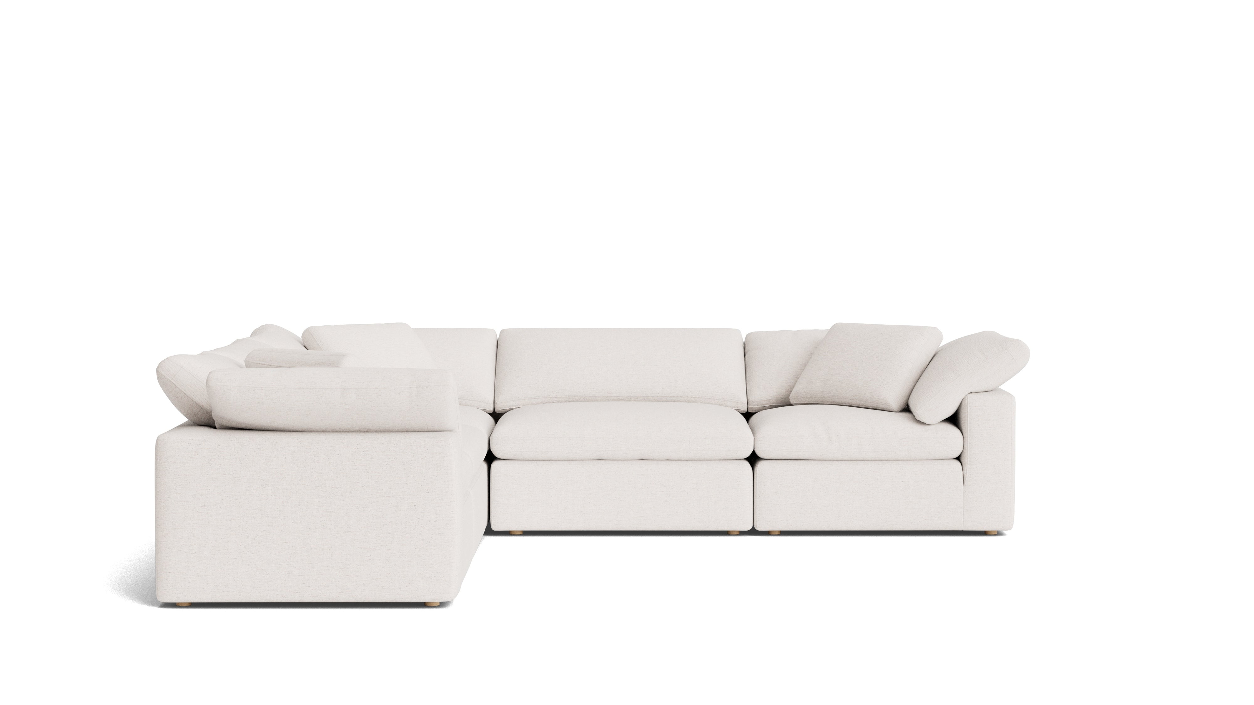 Movie Night™ 5-Piece Modular Sectional Closed, Large, Nomad Snow