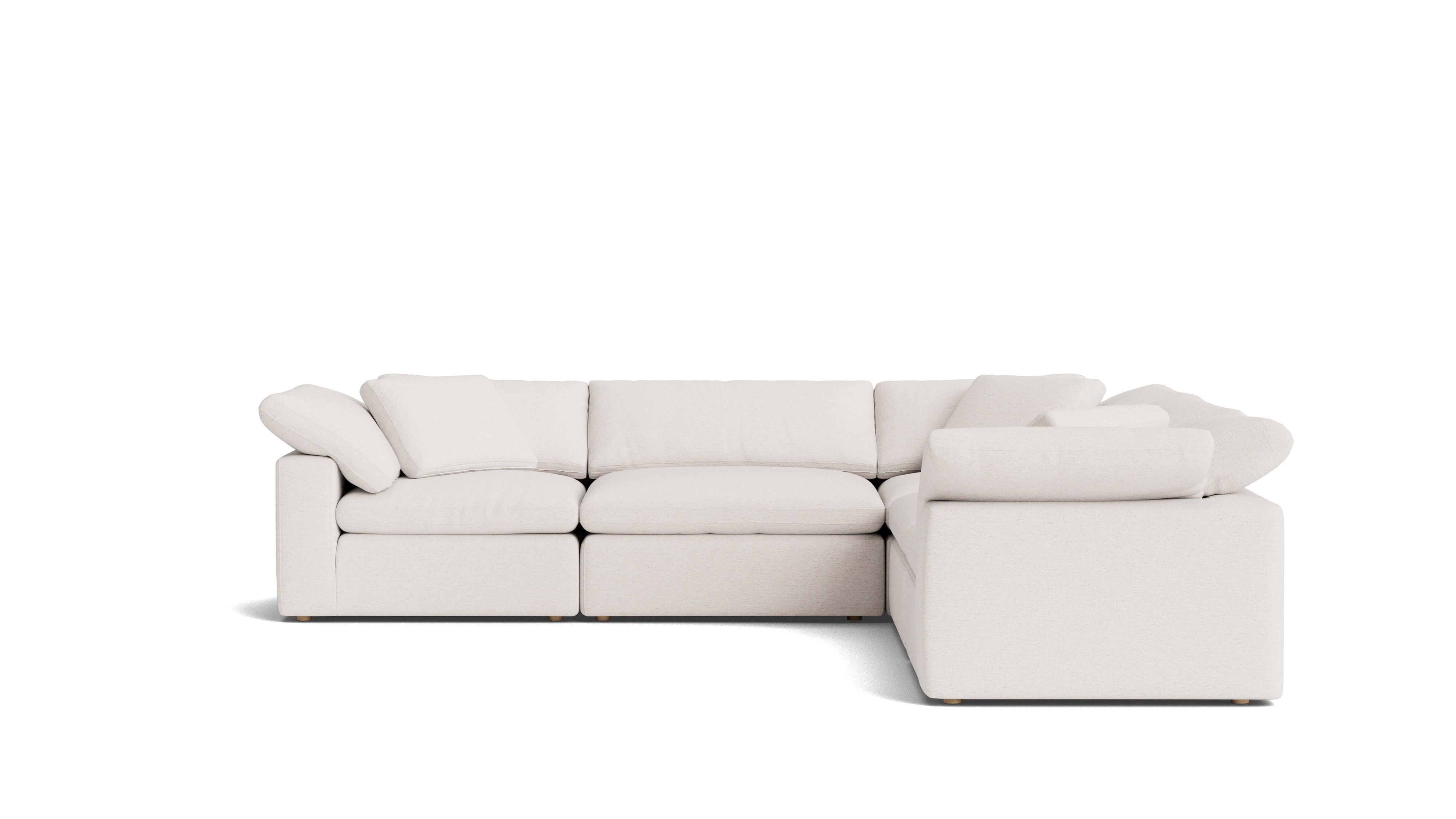 Movie Night™ 5-Piece Modular Sectional Closed, Large, Nomad Snow