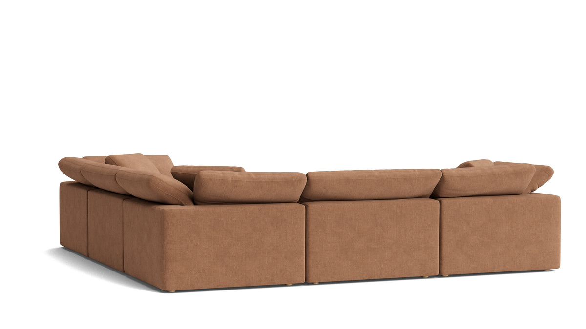 Movie Night™ 5-Piece Modular Sectional Closed, Large, Spice — alternate view