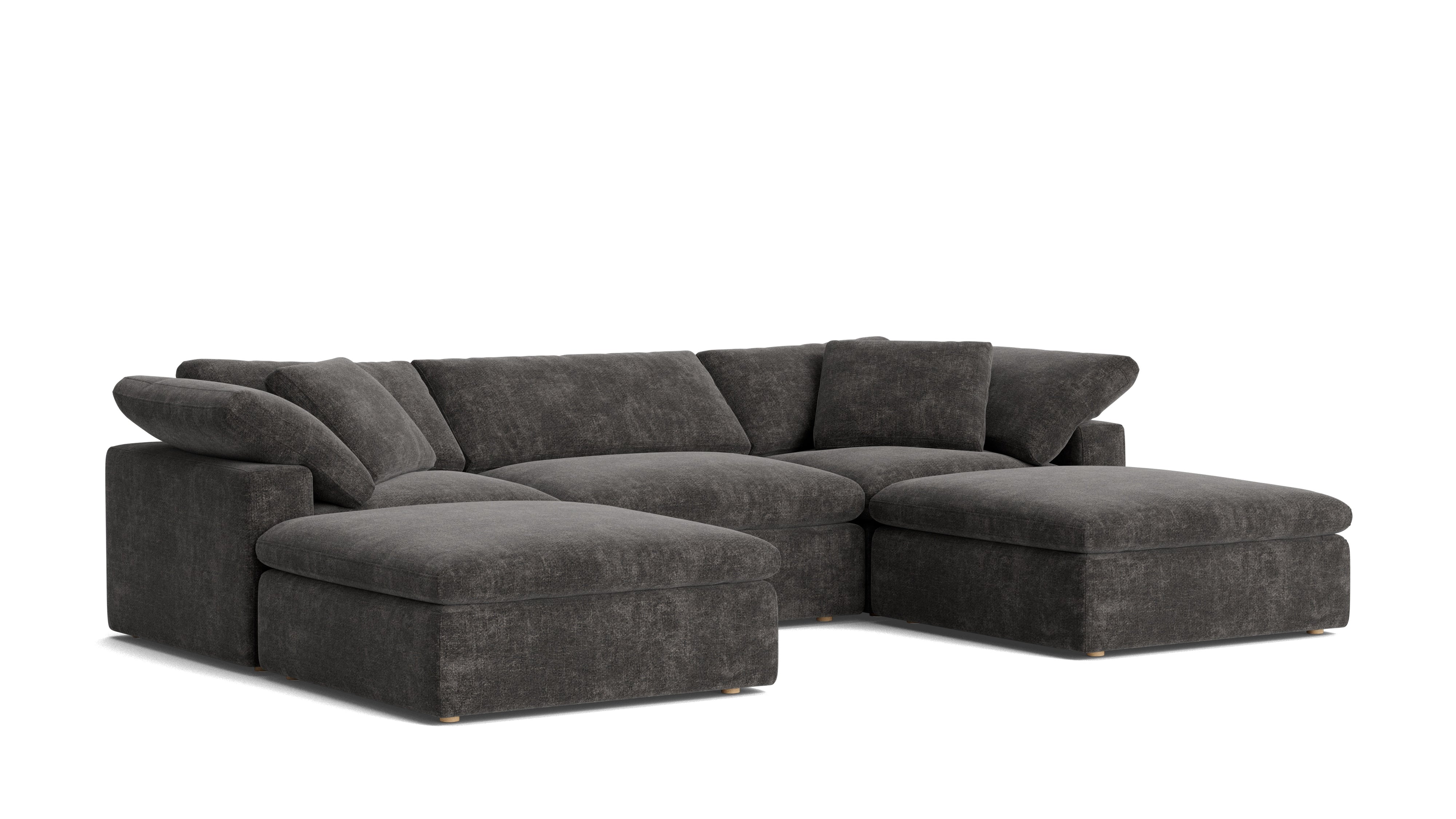 Movie Night™ 5 - Piece Modular U - Shaped Sectional, Large, Truffle - Sundays Company CanadaSEC-YJ-922-003