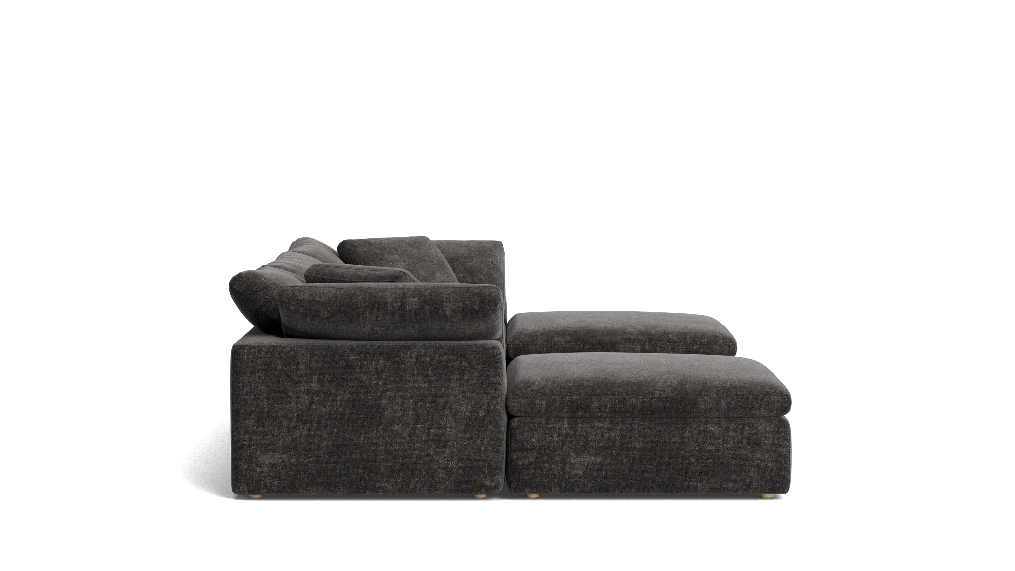 Movie Night™ 5 - Piece Modular U - Shaped Sectional, Large, Truffle - Sundays Company CanadaSEC-YJ-922-003