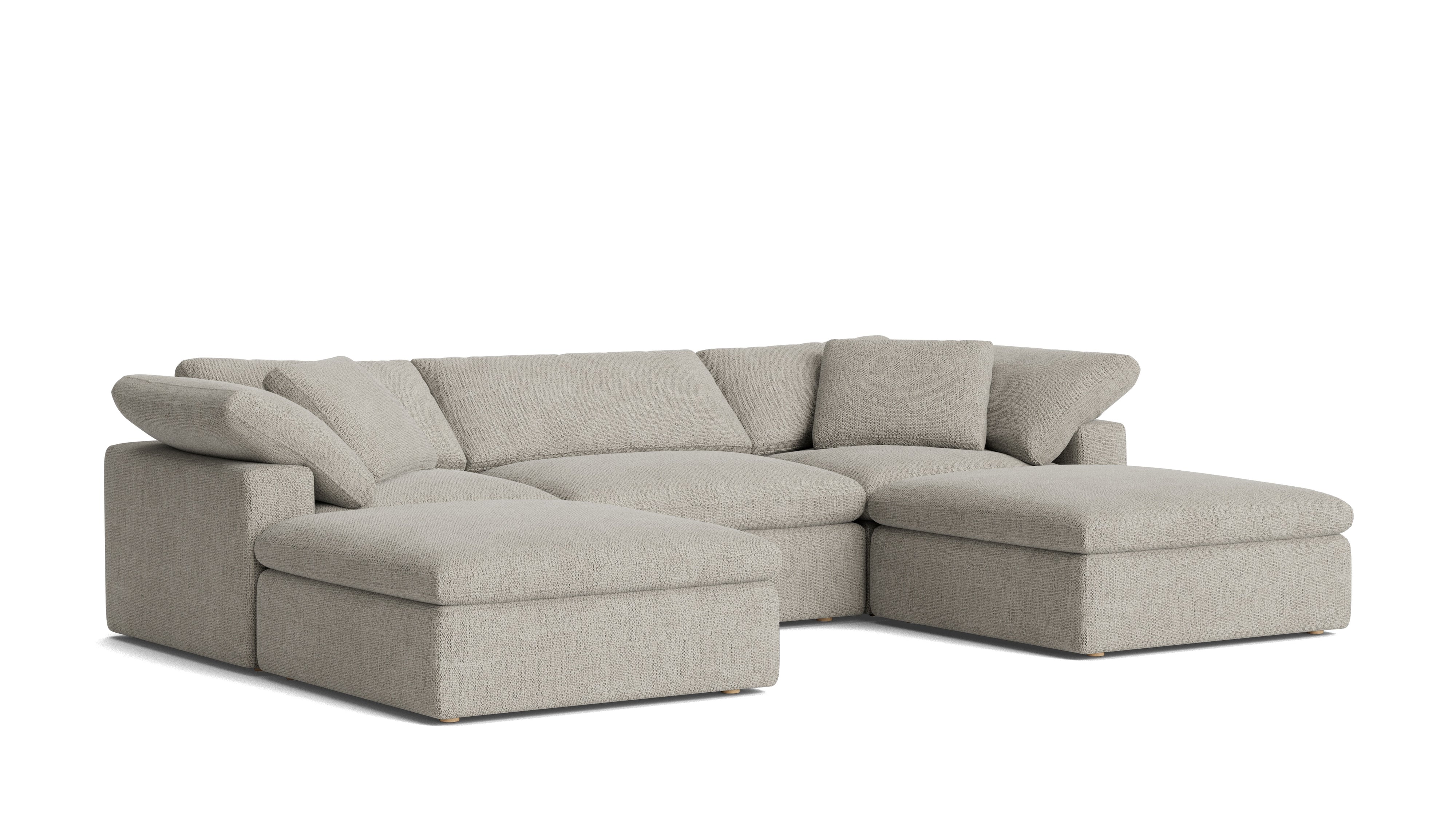 Movie Night™ 5 - Piece Modular U - Shaped Sectional, Large, Oatmeal - Sundays Company CanadaSEC-YJ-922-007