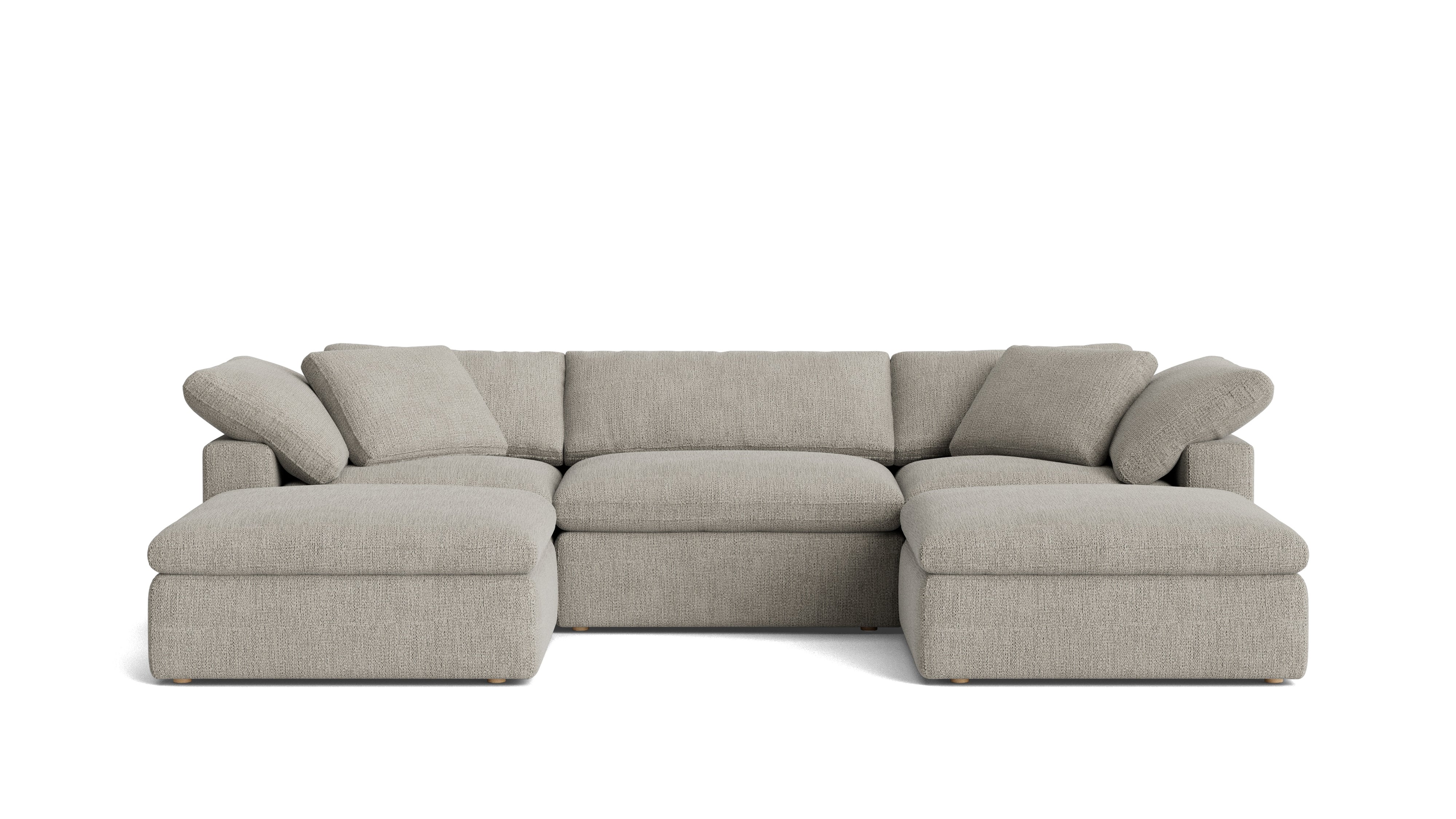 Movie Night™ 5 - Piece Modular U - Shaped Sectional, Large, Oatmeal - Sundays Company CanadaSEC-YJ-922-007