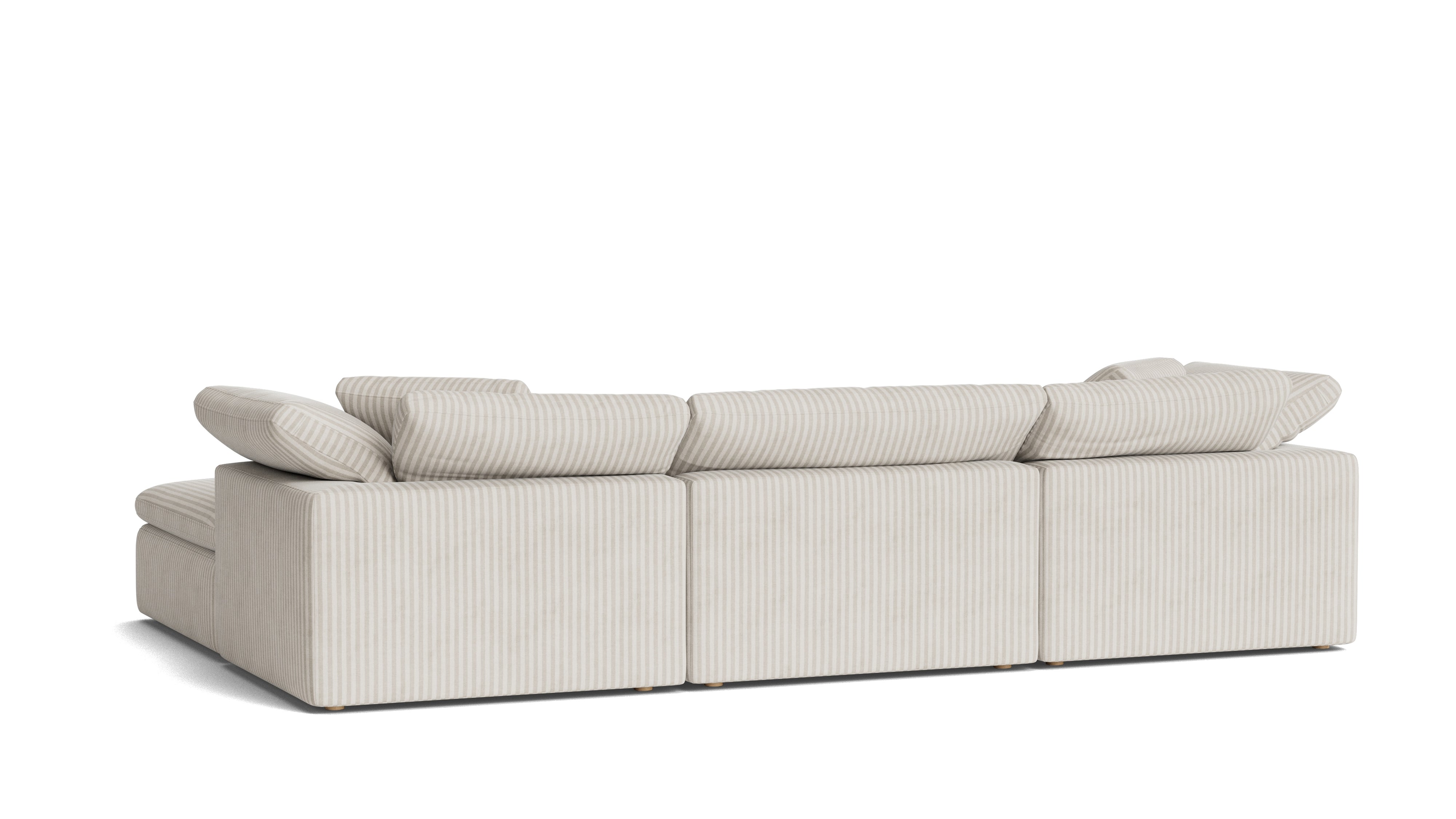Movie Night™ 5 - Piece Modular U - Shaped Sectional, Large, Newport Stripe - Sundays Company CanadaSEC-YJ-922-011