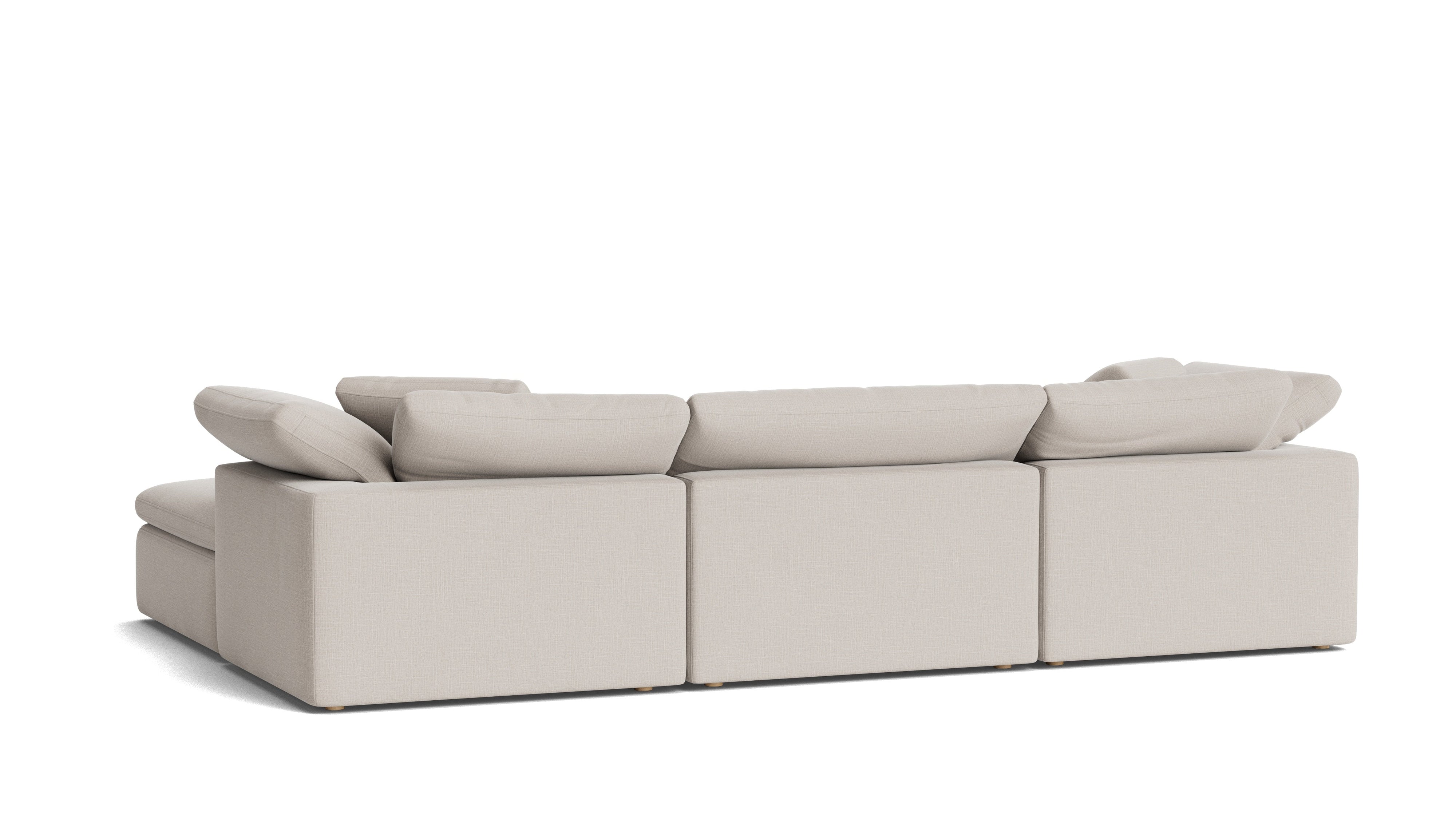 Movie Night™ 5-Piece Modular U-Shaped Sectional, Large, Clay