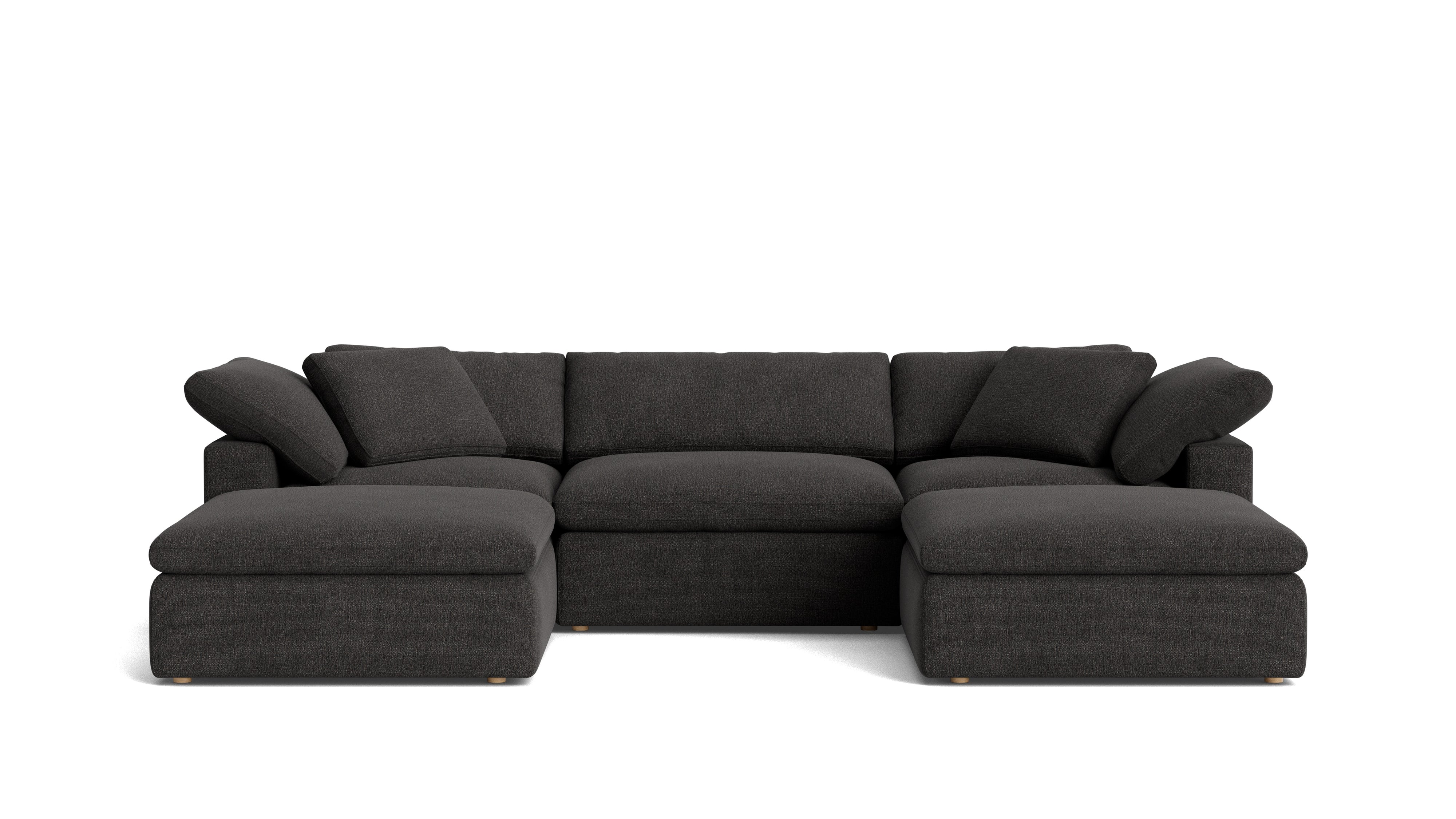 Movie Night™ 5 - Piece Modular U - Shaped Sectional, Large, Dark Shadow - Sundays Company CanadaSEC-YJ-922-025