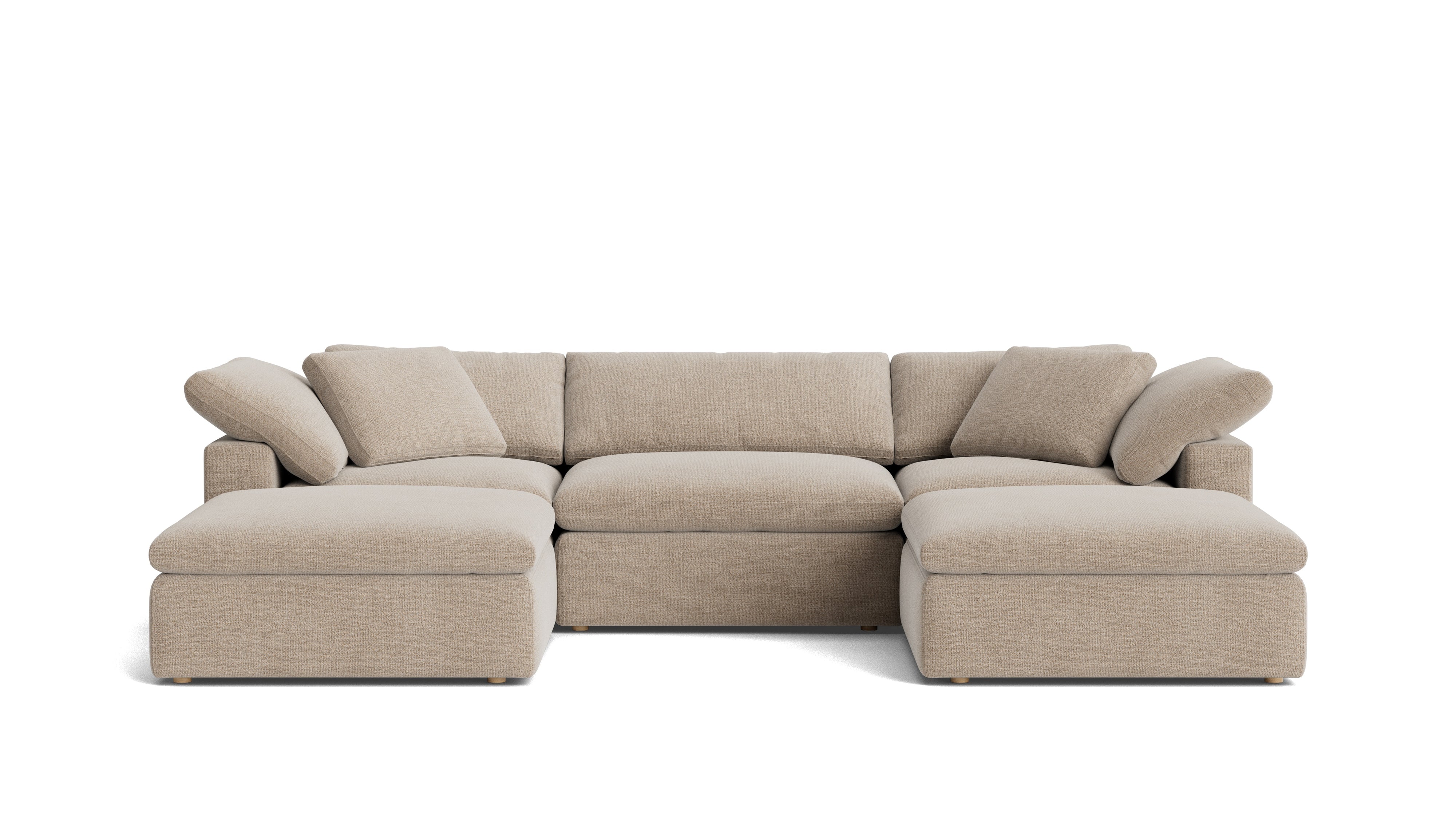 Movie Night™ 5 - Piece Modular U - Shaped Sectional, Large, Champagne - Sundays Company CanadaSEC-YJ-922-041