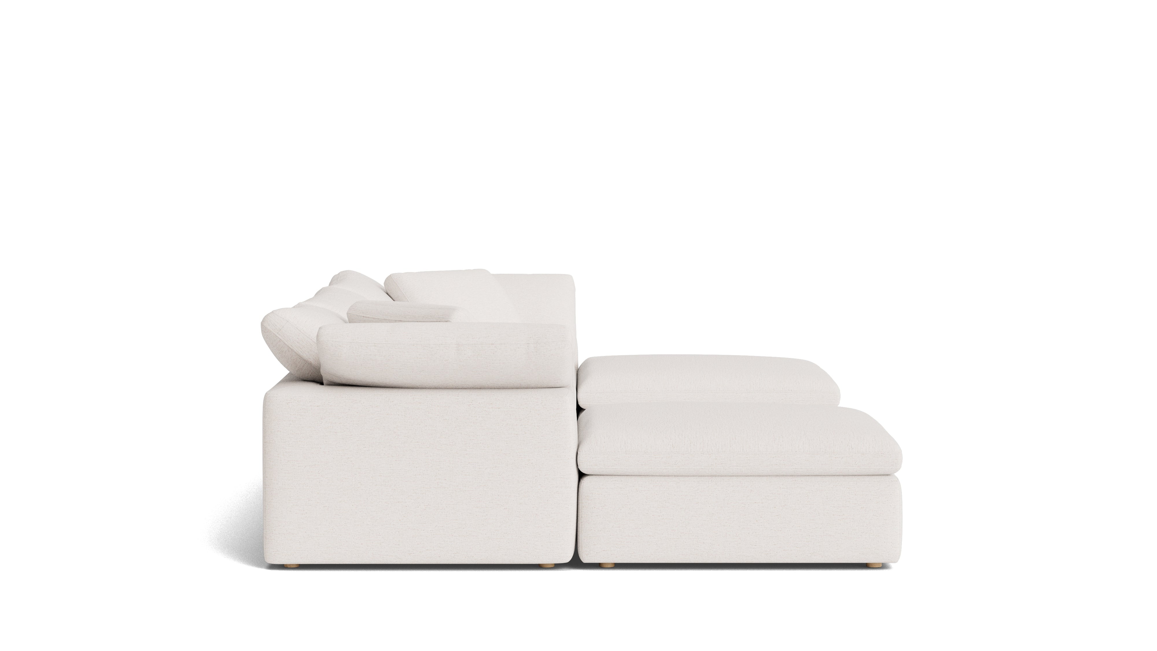 Movie Night™ 5-Piece Modular U-Shaped Sectional, Large, Nomad Snow