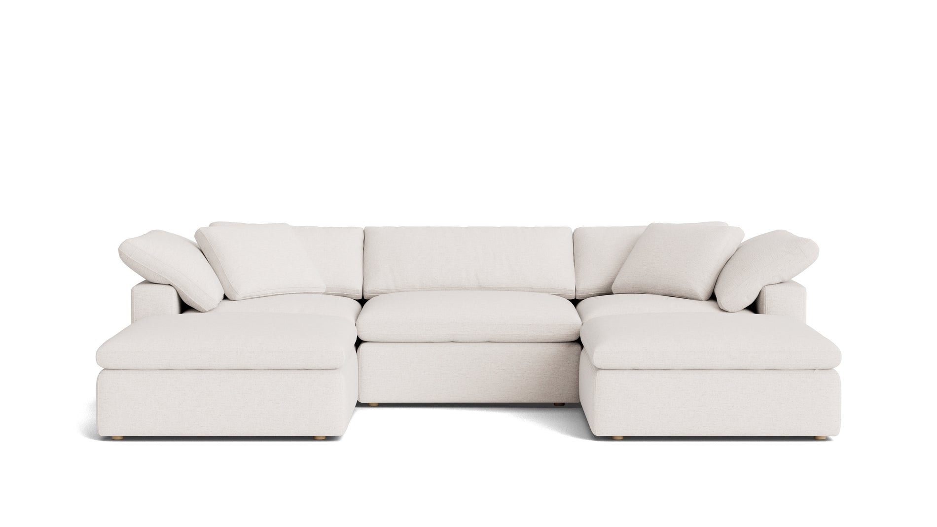Movie Night™ 5-Piece Modular U-Shaped Sectional, Large, Nomad Snow_image