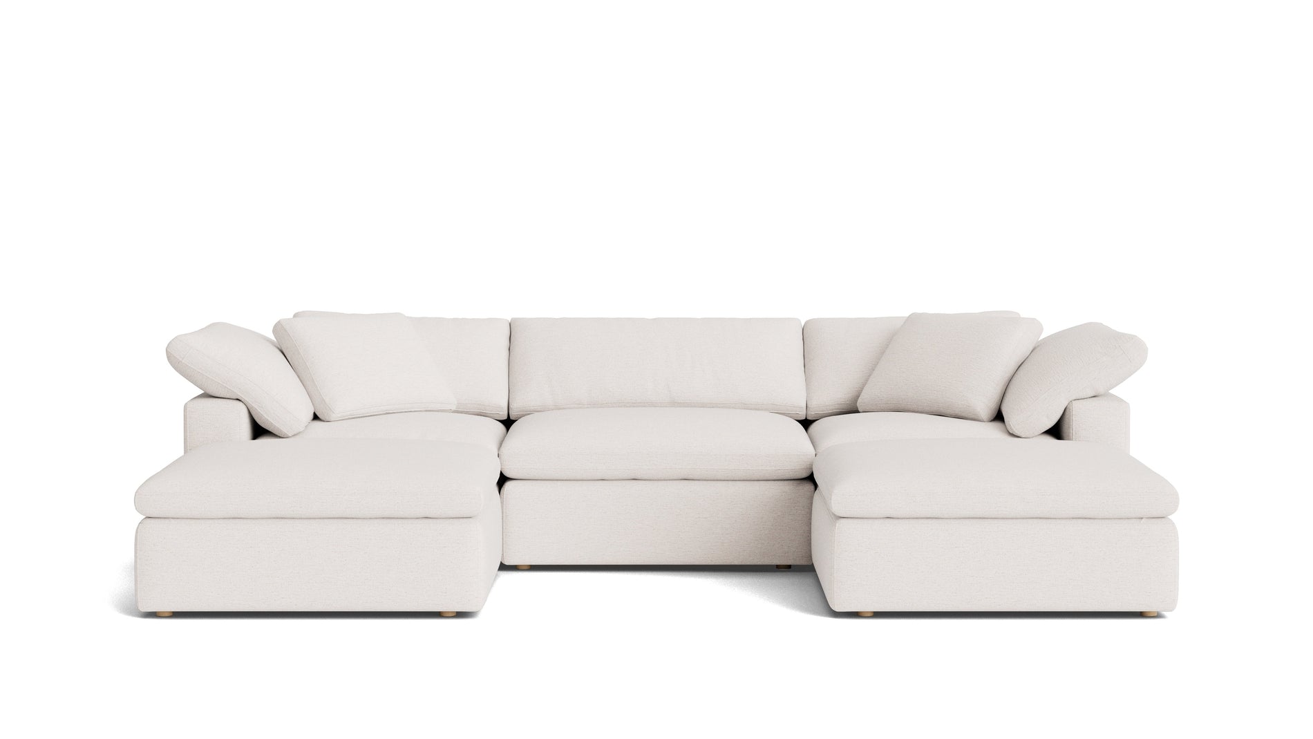 Movie Night™ 5-Piece Modular U-Shaped Sectional, Large, Nomad Snow_image