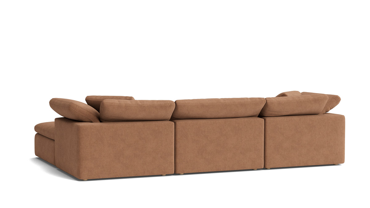 Movie Night™ 5-Piece Modular U-Shaped Sectional, Large, Spice