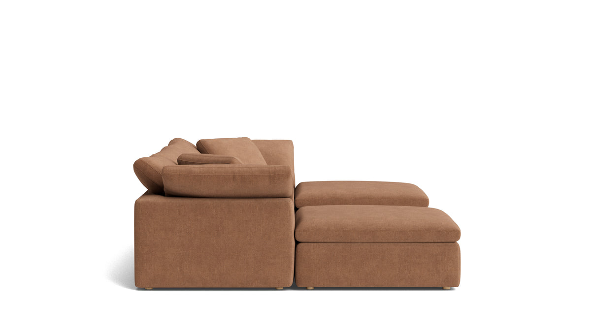 Movie Night™ 5-Piece Modular U-Shaped Sectional, Large, Spice