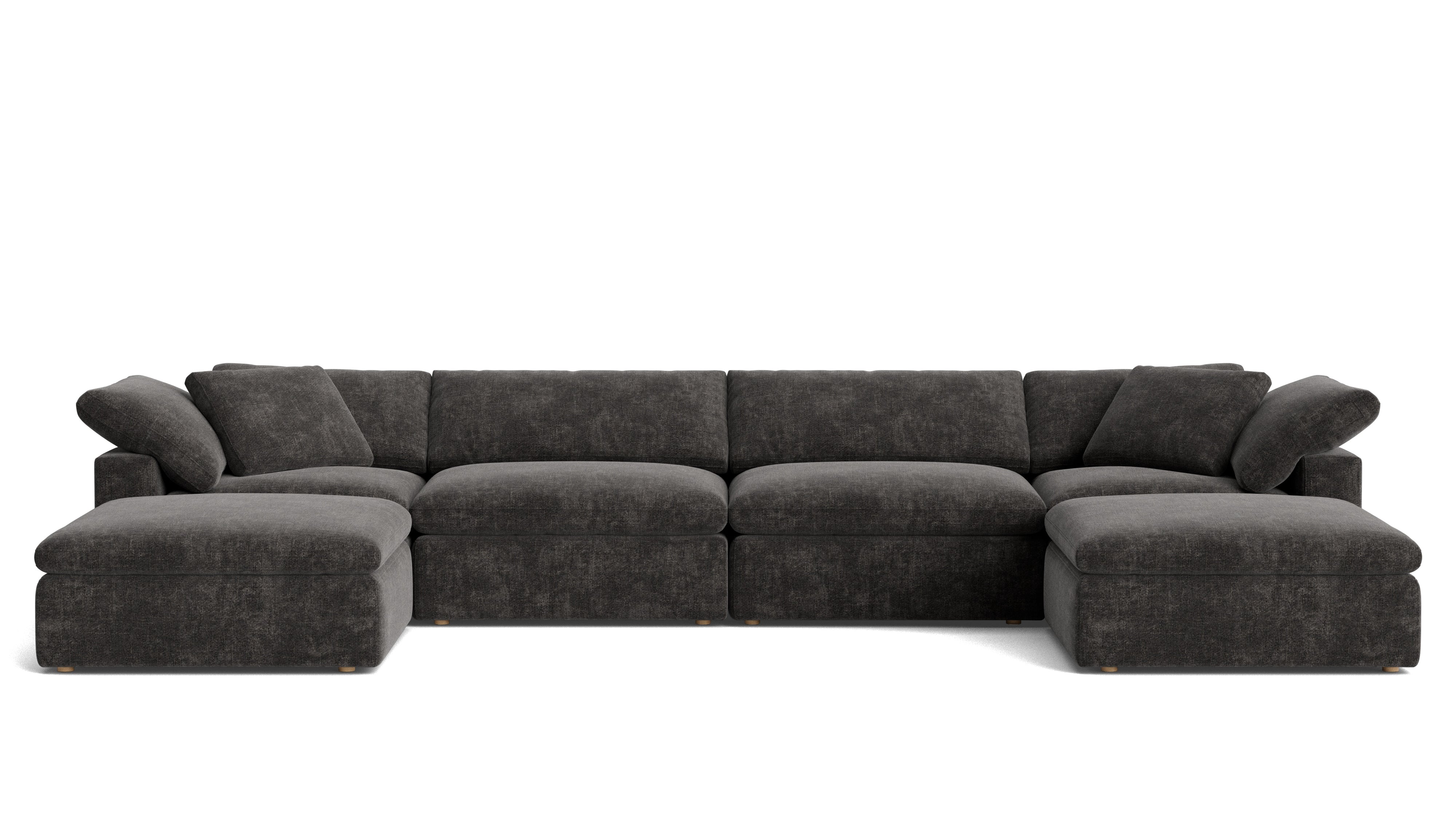 Movie Night™ 6 - Piece Modular U - Shaped Sectional, Large, Truffle - Sundays Company CanadaSEC-YJ-923-003