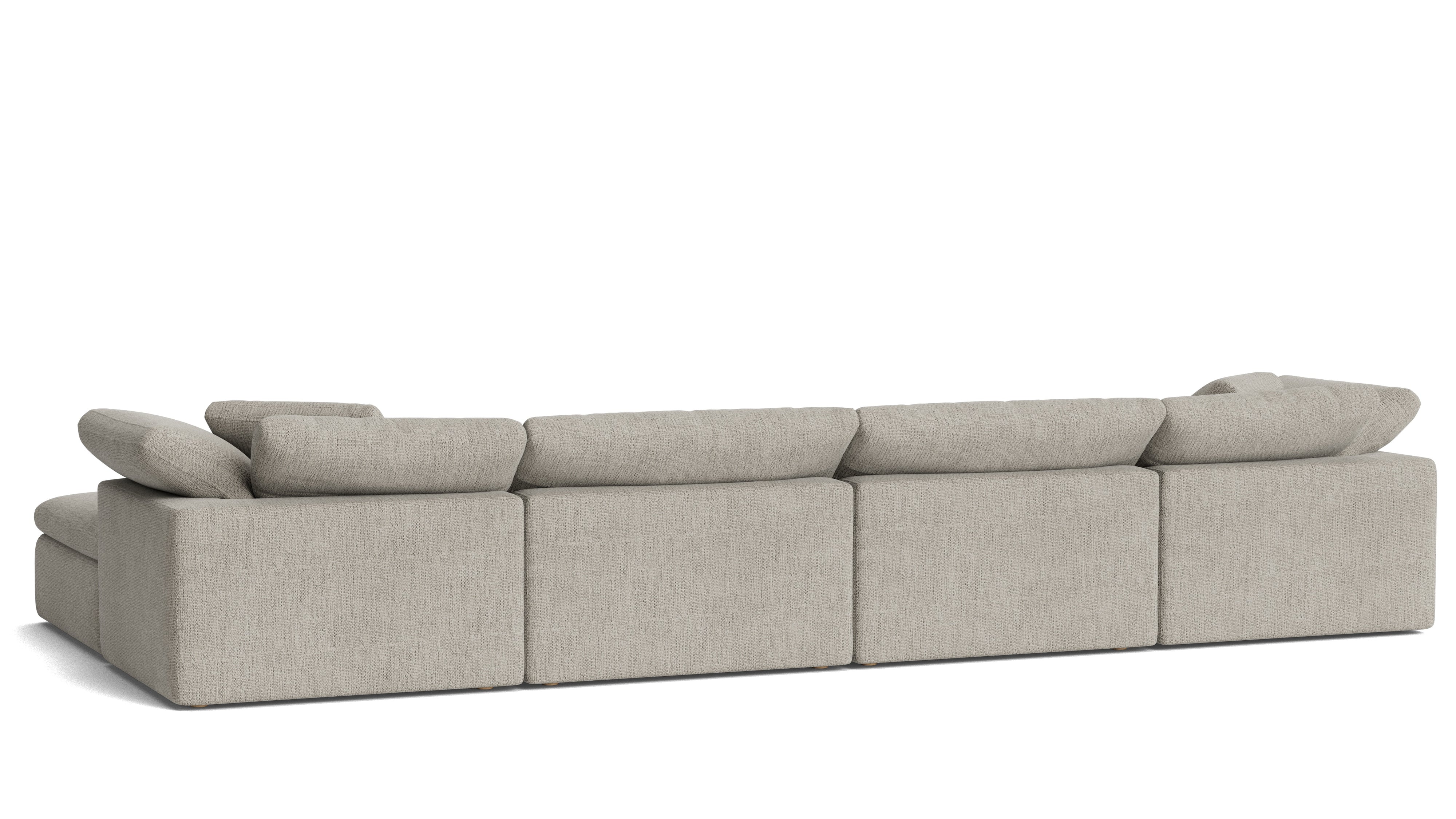 Movie Night™ 6 - Piece Modular U - Shaped Sectional, Large, Oatmeal - Sundays Company CanadaSEC-YJ-923-007