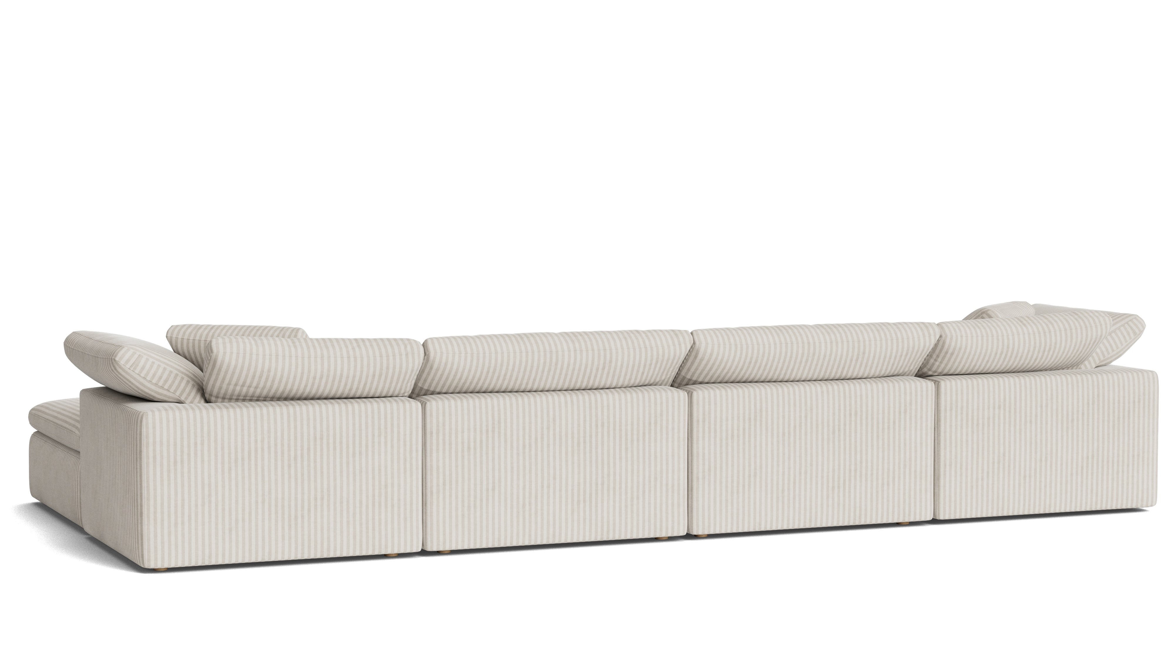 Movie Night™ 6 - Piece Modular U - Shaped Sectional, Large, Newport Stripe - Sundays Company CanadaSEC-YJ-923-011