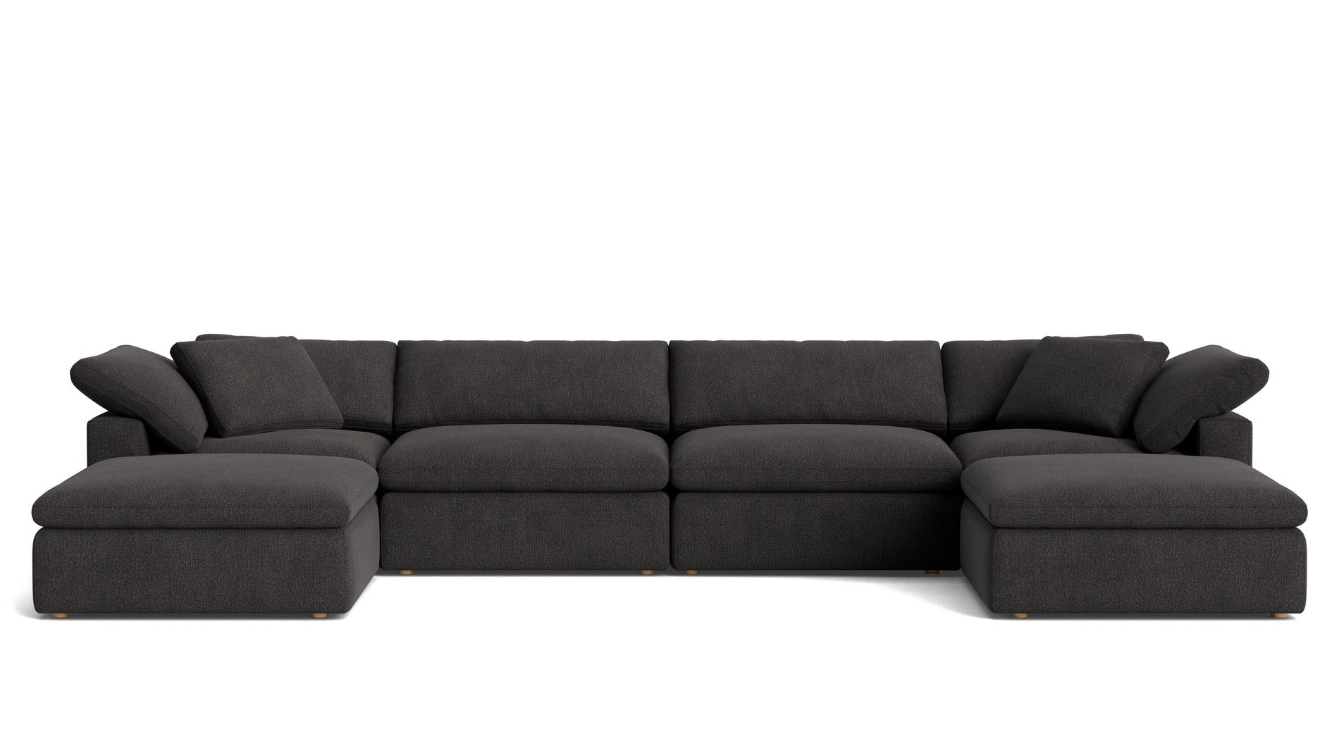 Movie Night™ 6-Piece Modular U-Shaped Sectional, Large, Dark Shadow_image