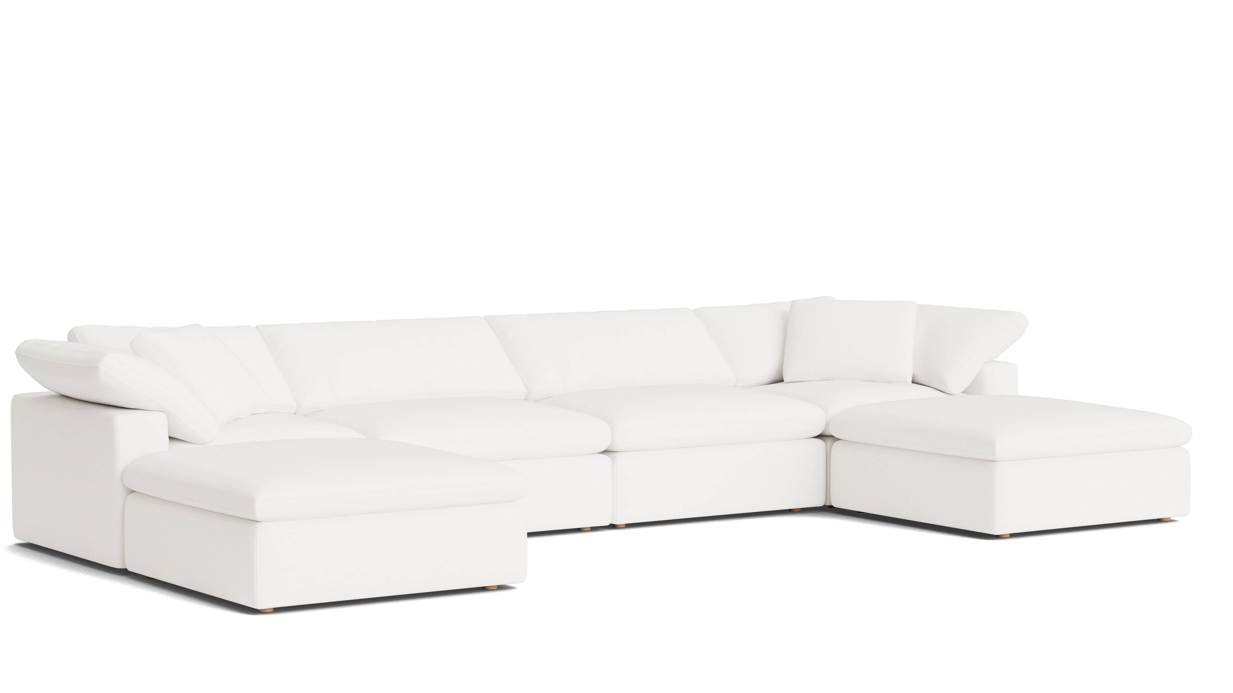 Movie Night™ 6 - Piece Modular U - Shaped Sectional, Large, Brie - Sundays Company CanadaSEC-YJ-923-037