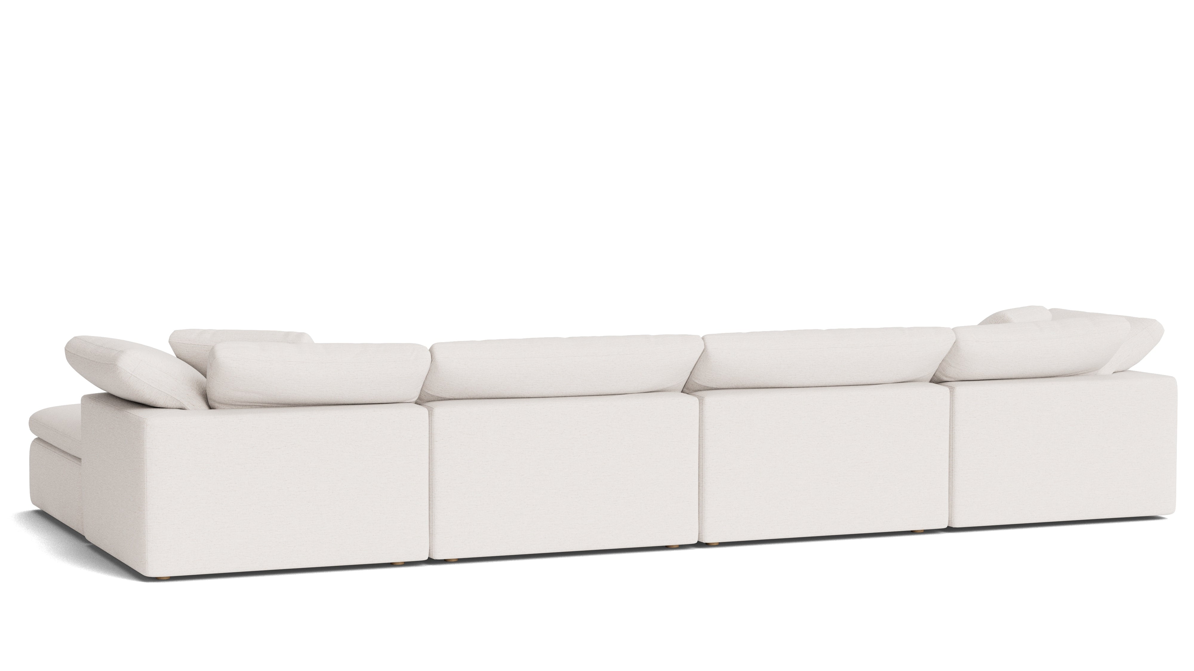 Movie Night™ 6-Piece Modular U-Shaped Sectional, Large, Nomad Snow