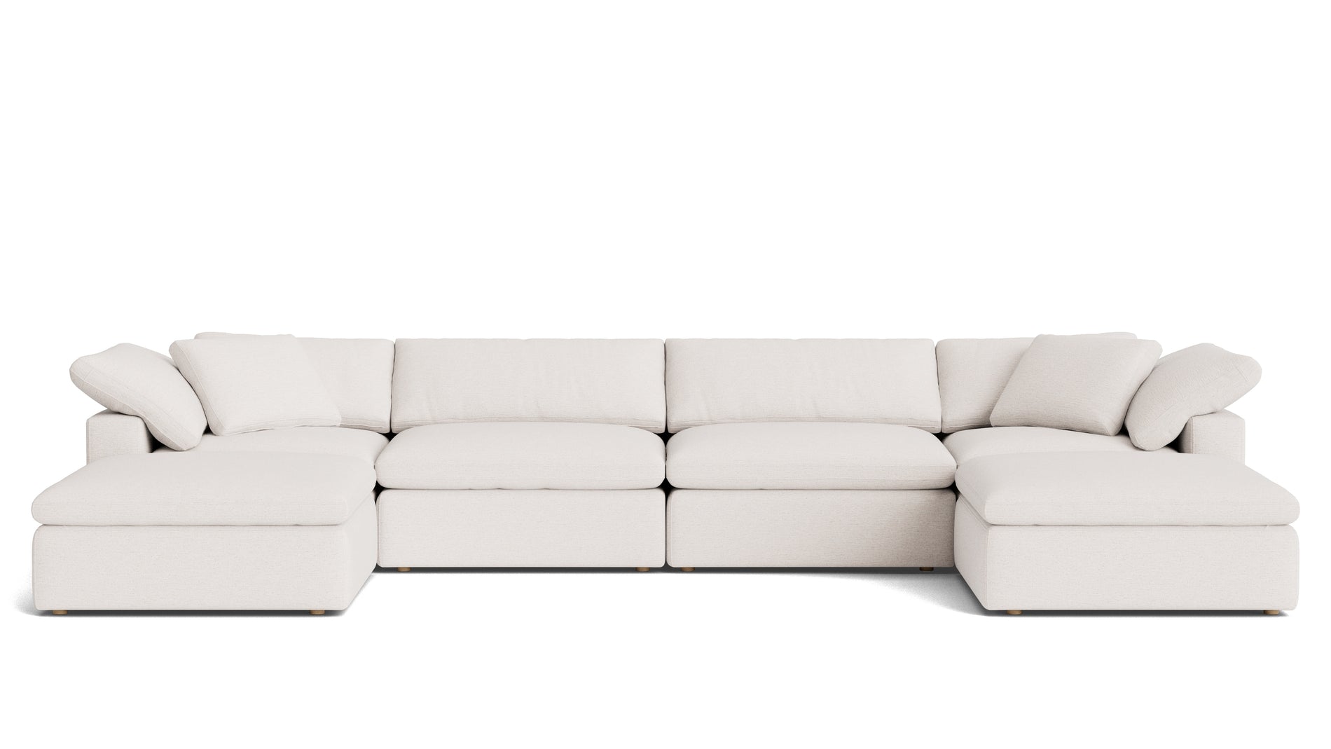Movie Night™ 6-Piece Modular U-Shaped Sectional, Large, Nomad Snow_image