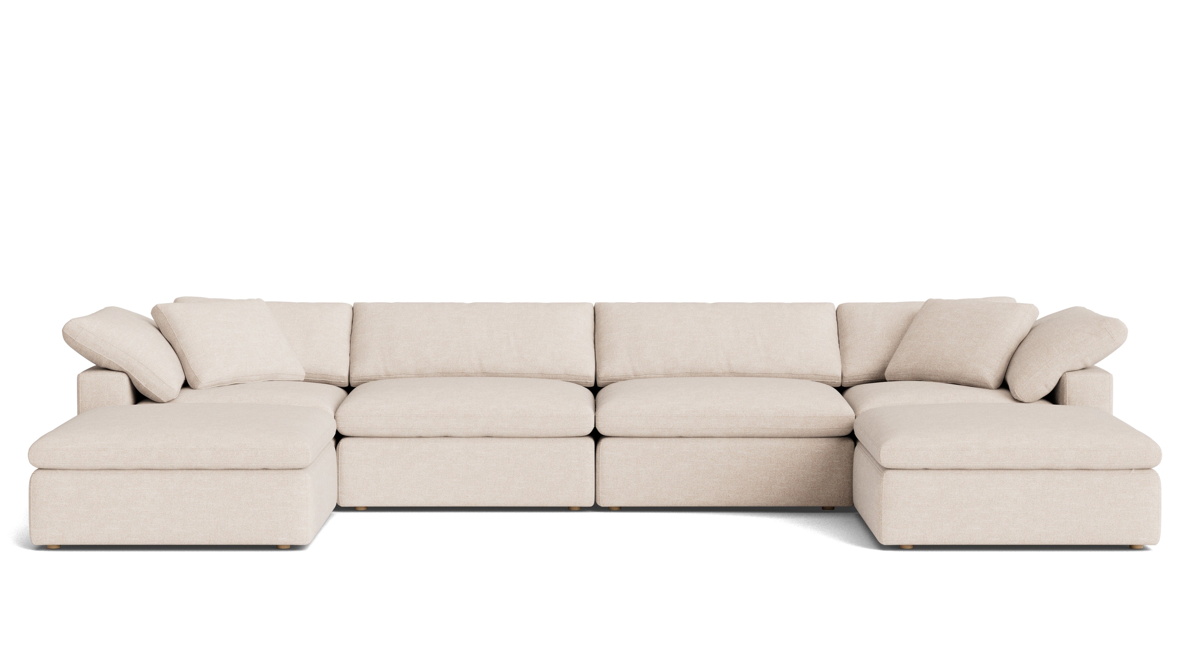 Movie Night™ 6-Piece Modular U-Shaped Sectional, Large, Sunbeam
