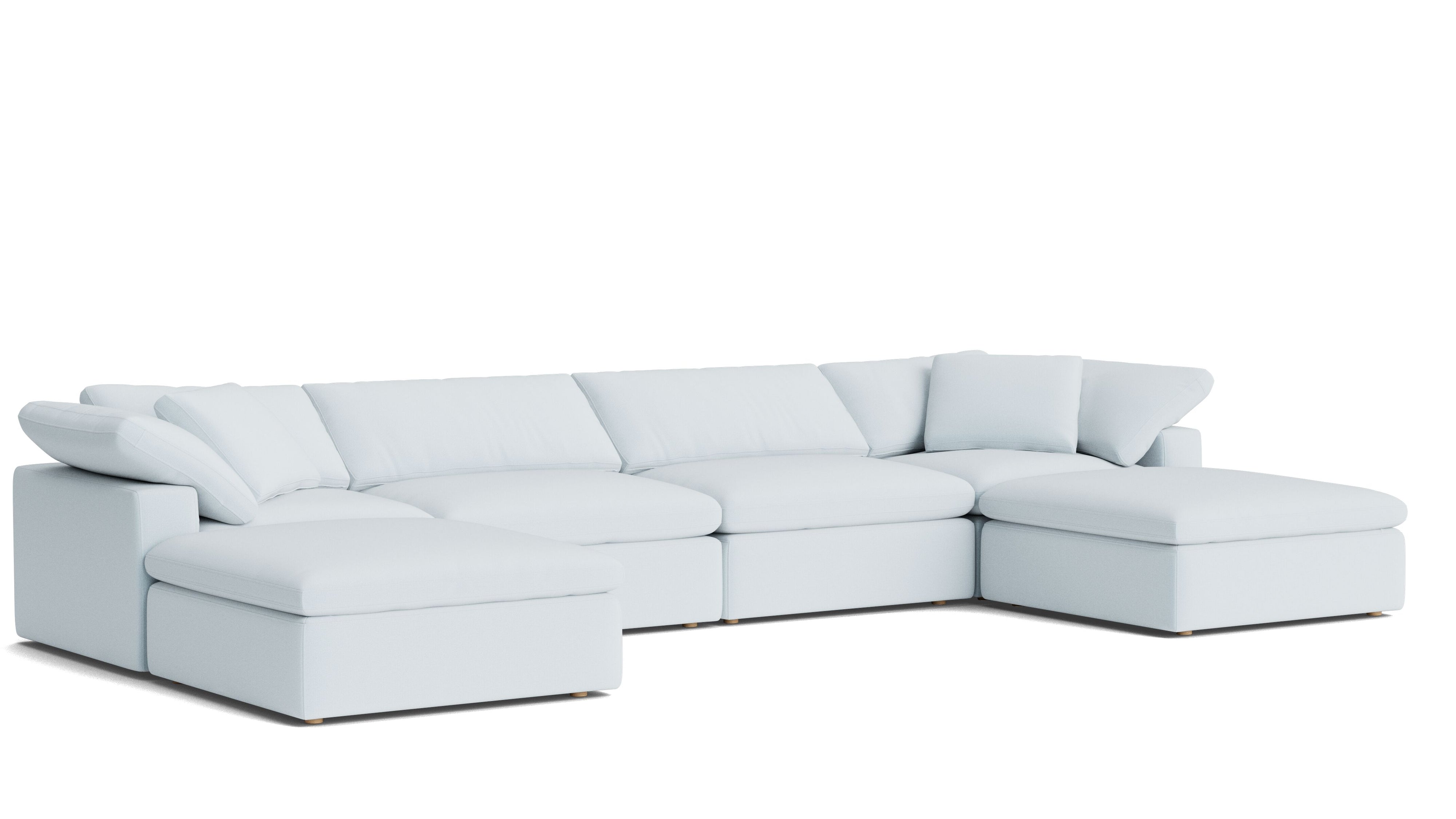 Movie Night™ 6-Piece Modular U-Shaped Sectional, Large, Cove