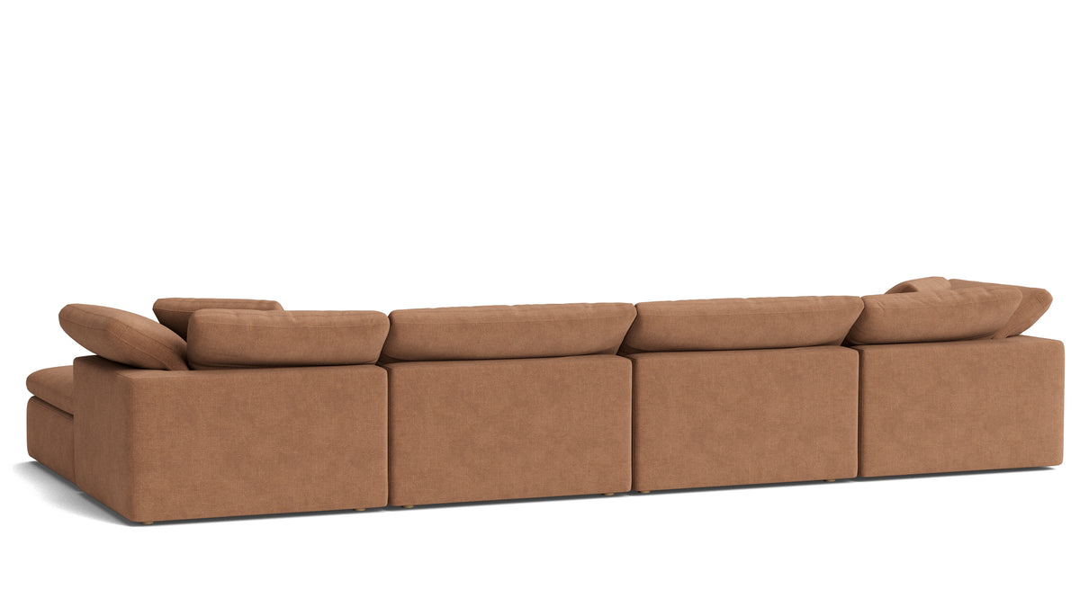 Movie Night™ 6-Piece Modular U-Shaped Sectional, Large, Spice