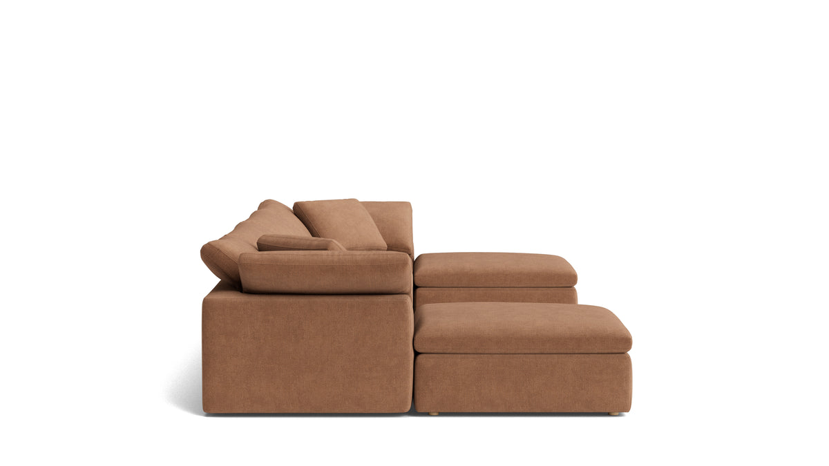Movie Night™ 6-Piece Modular U-Shaped Sectional, Large, Spice
