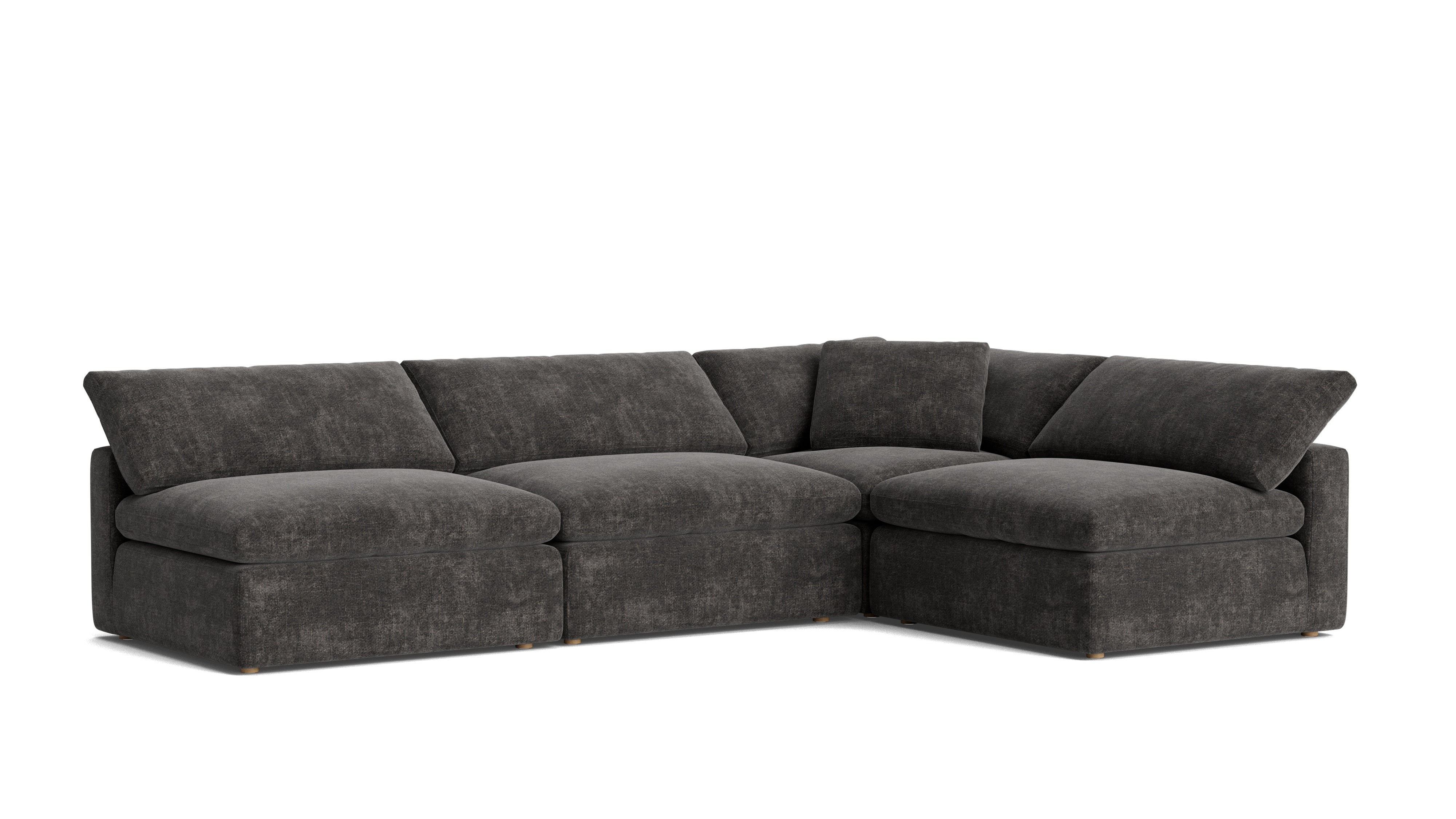 Movie Night™ 4 - Piece Modular Sectional Open, Large, Truffle - Sundays Company CanadaSEC-YJ-924-003