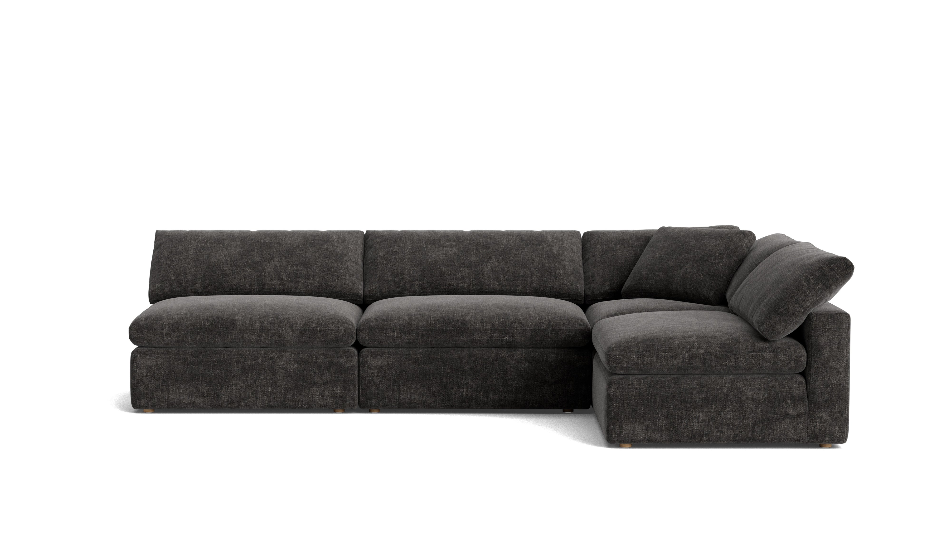 Movie Night™ 4 - Piece Modular Sectional Open, Large, Truffle - Sundays Company CanadaSEC-YJ-924-003
