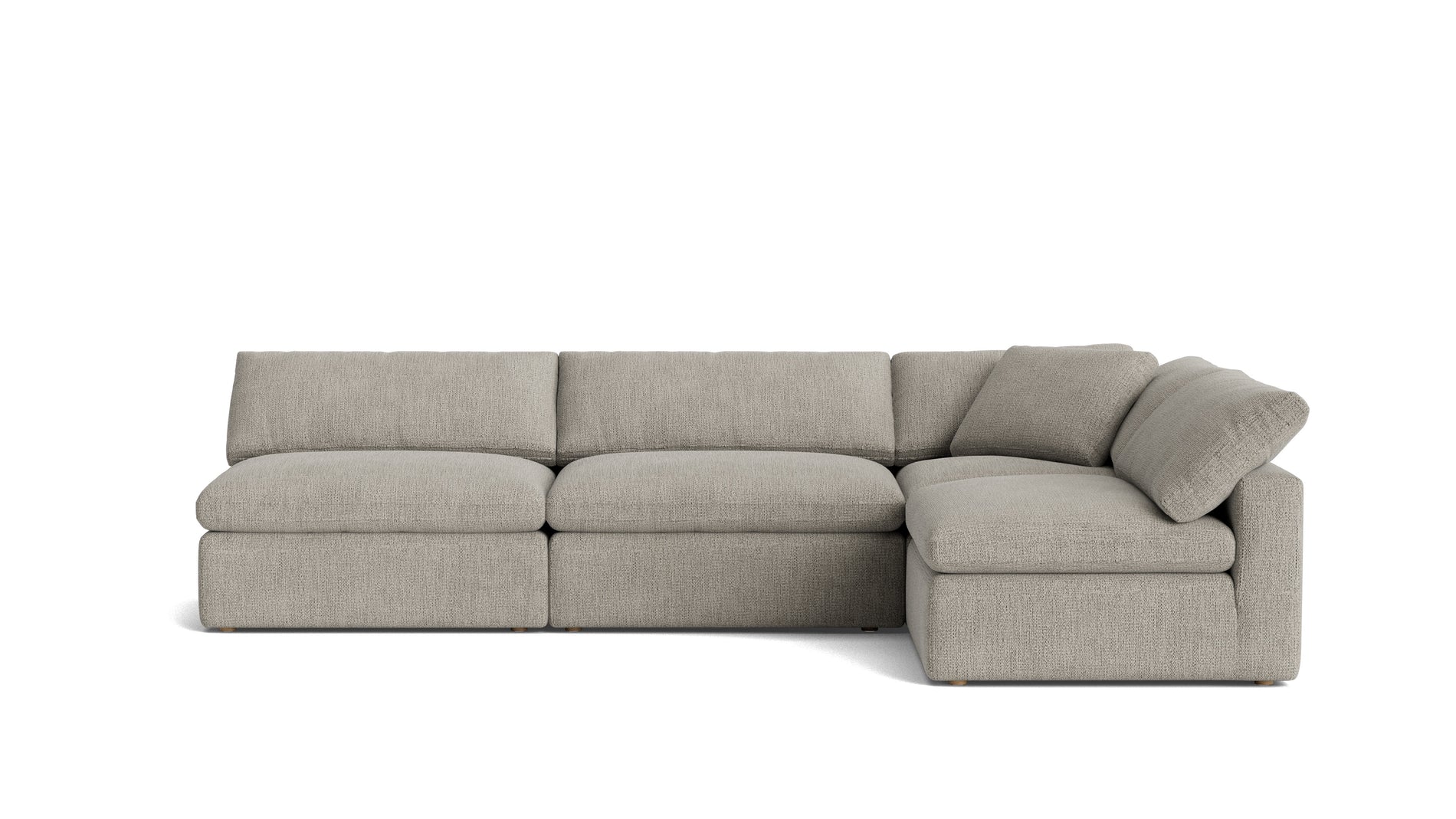 Movie Night™ 4-Piece Modular Sectional Open, Large, Oatmeal_image