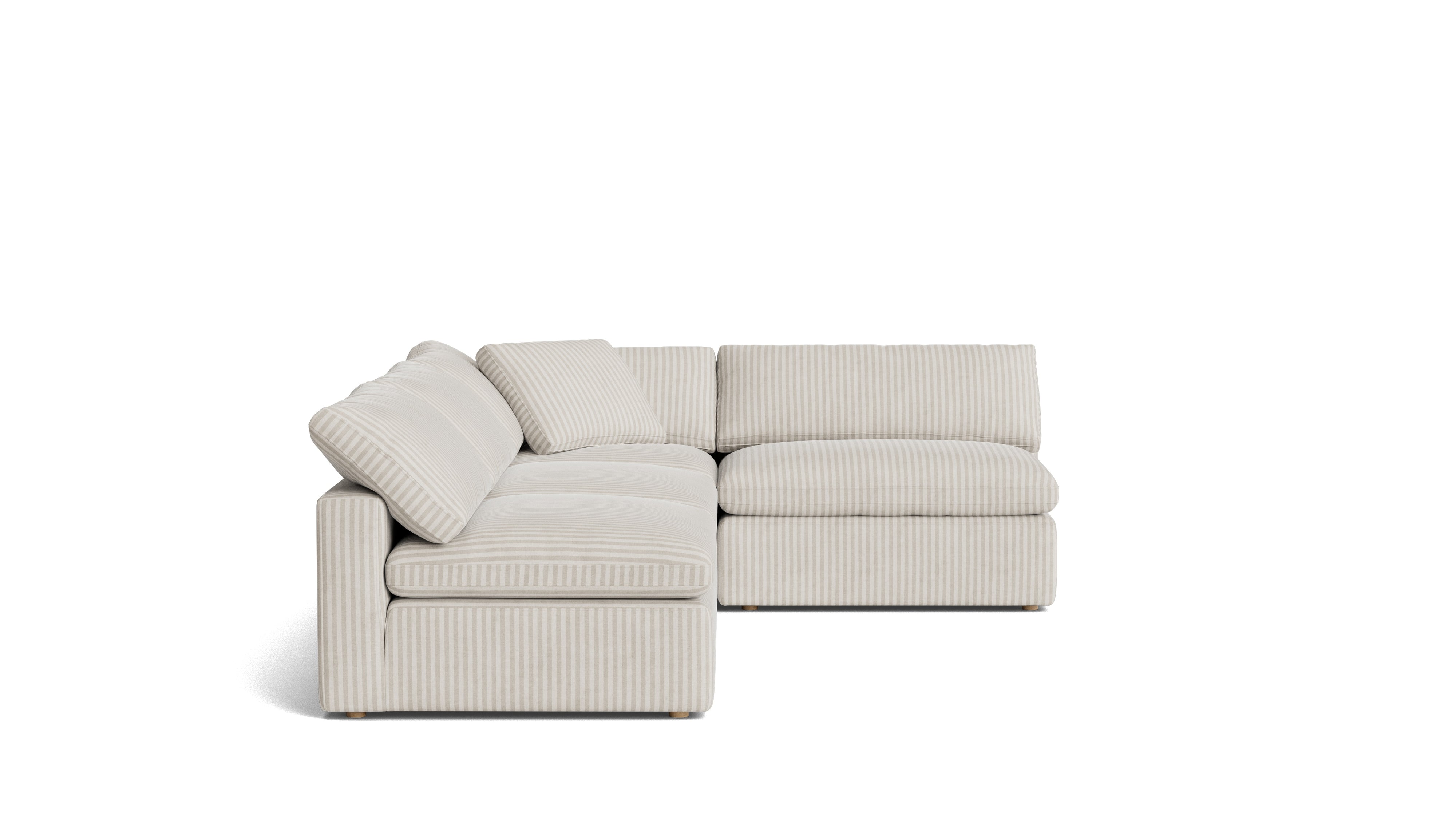 Movie Night™ 4 - Piece Modular Sectional Open, Large, Newport Stripe - Sundays Company CanadaSEC-YJ-924-011