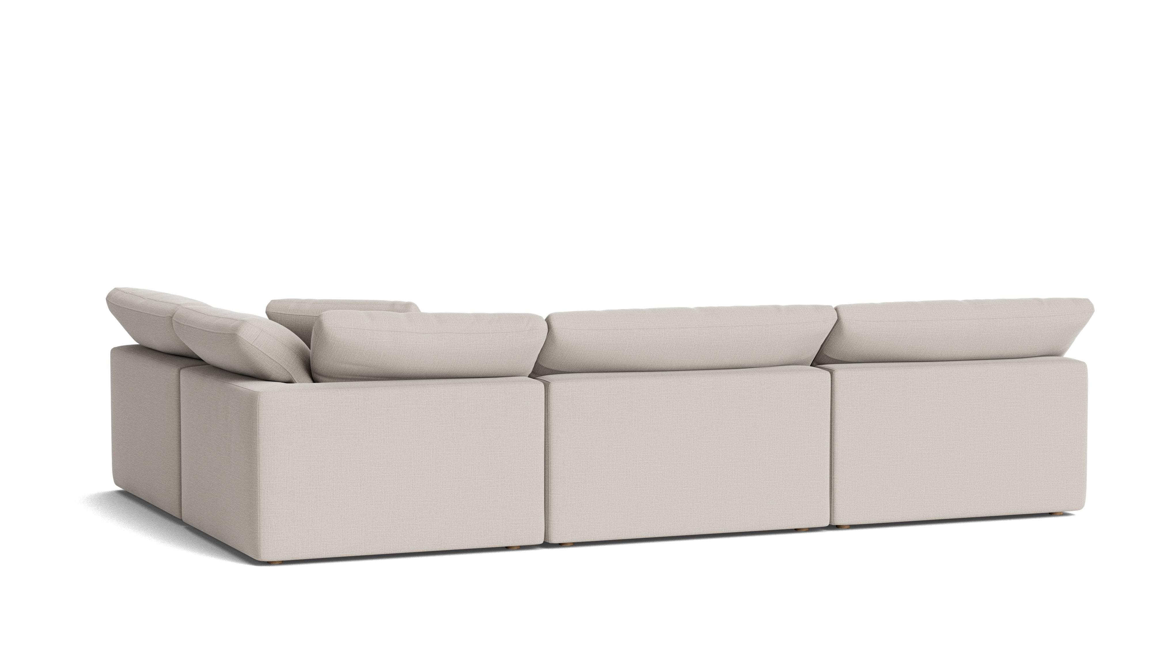 Movie Night™ 4 - Piece Modular Sectional Open, Large, Clay - Sundays Company CanadaSEC-YJ-924-015