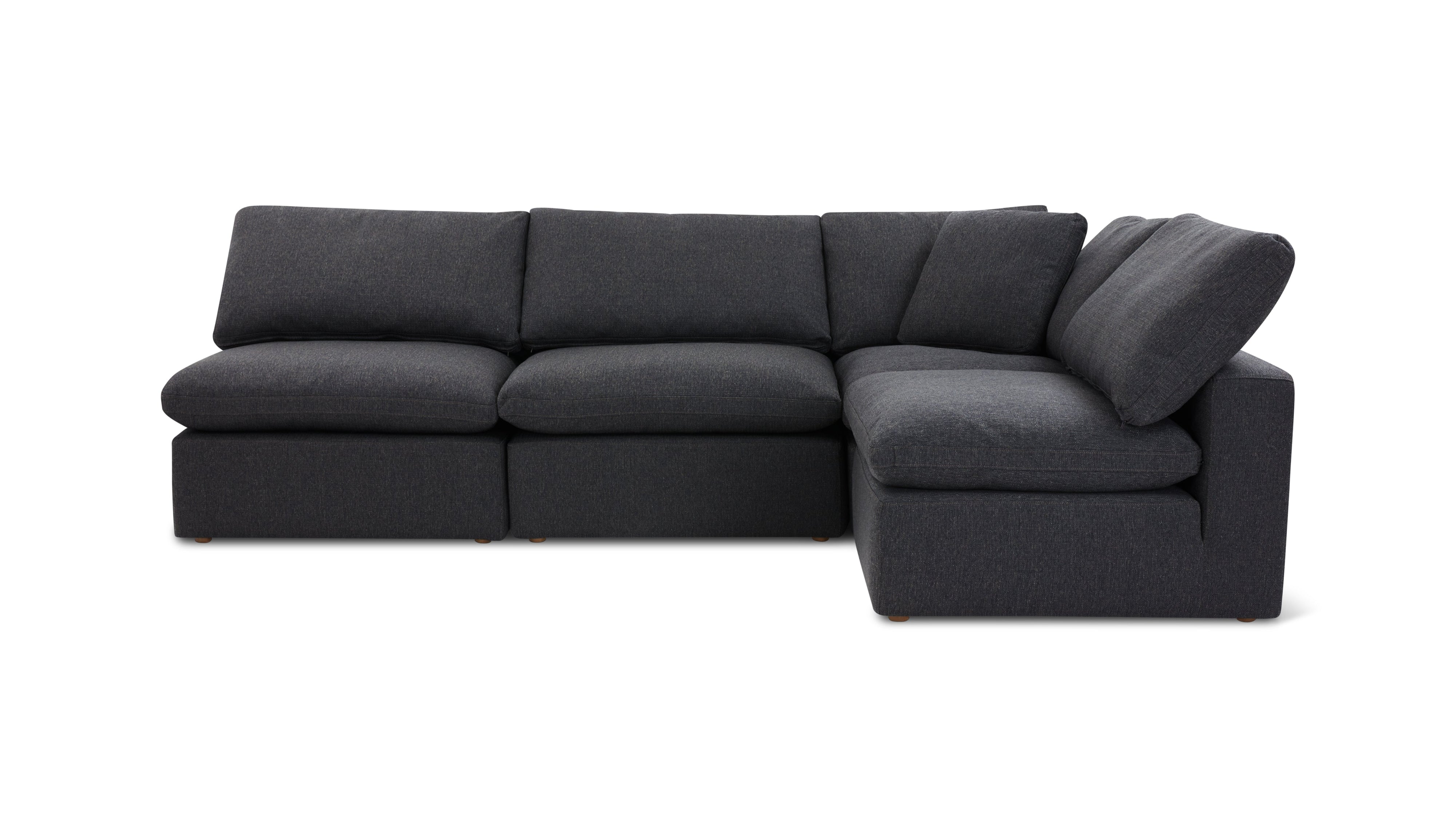 Movie Night™ 4-Piece Modular Sectional Open, Large, Dark Shadow - Image 1