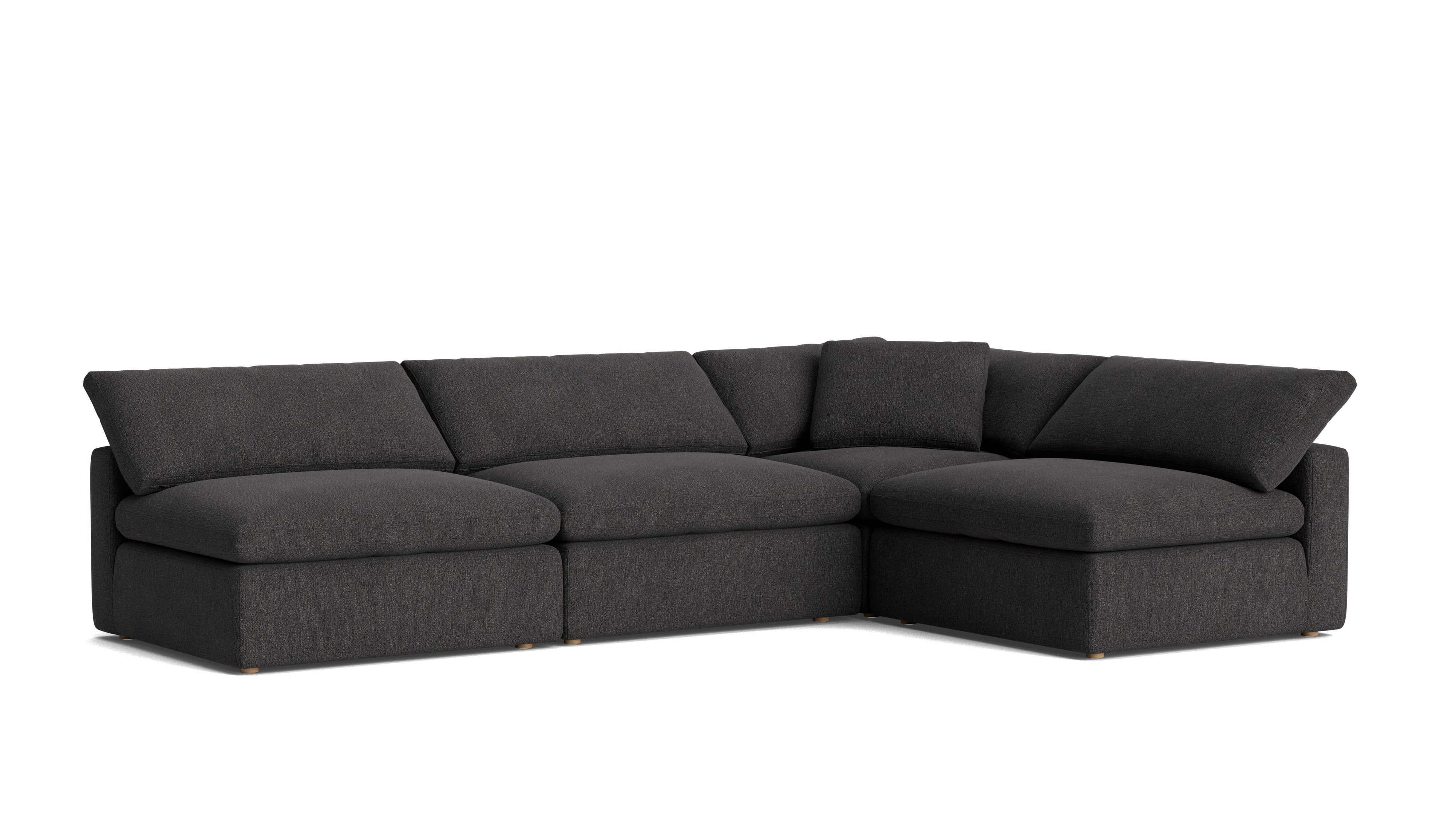 Movie Night™ 4 - Piece Modular Sectional Open, Large, Dark Shadow - Sundays Company CanadaSEC-YJ-924-025