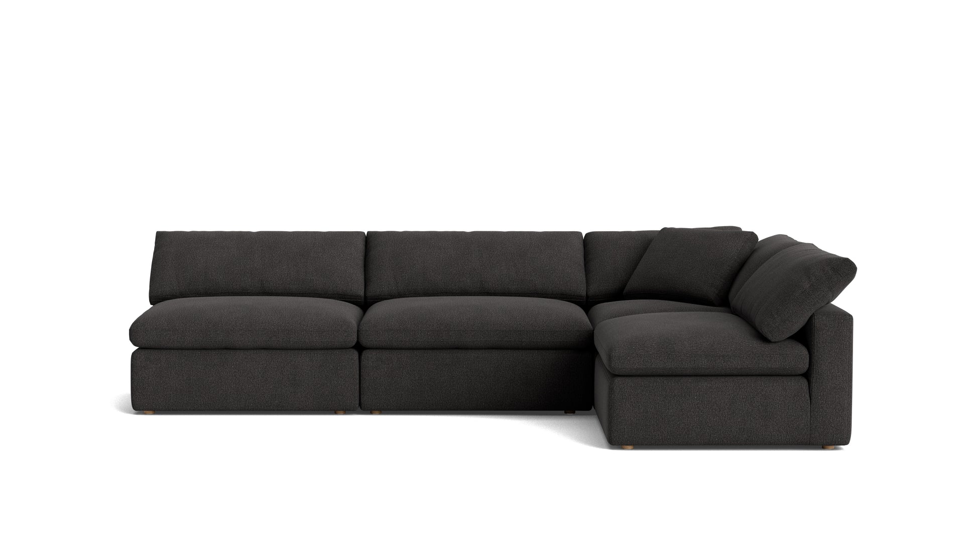 Movie Night™ 4-Piece Modular Sectional Open, Large, Dark Shadow_image