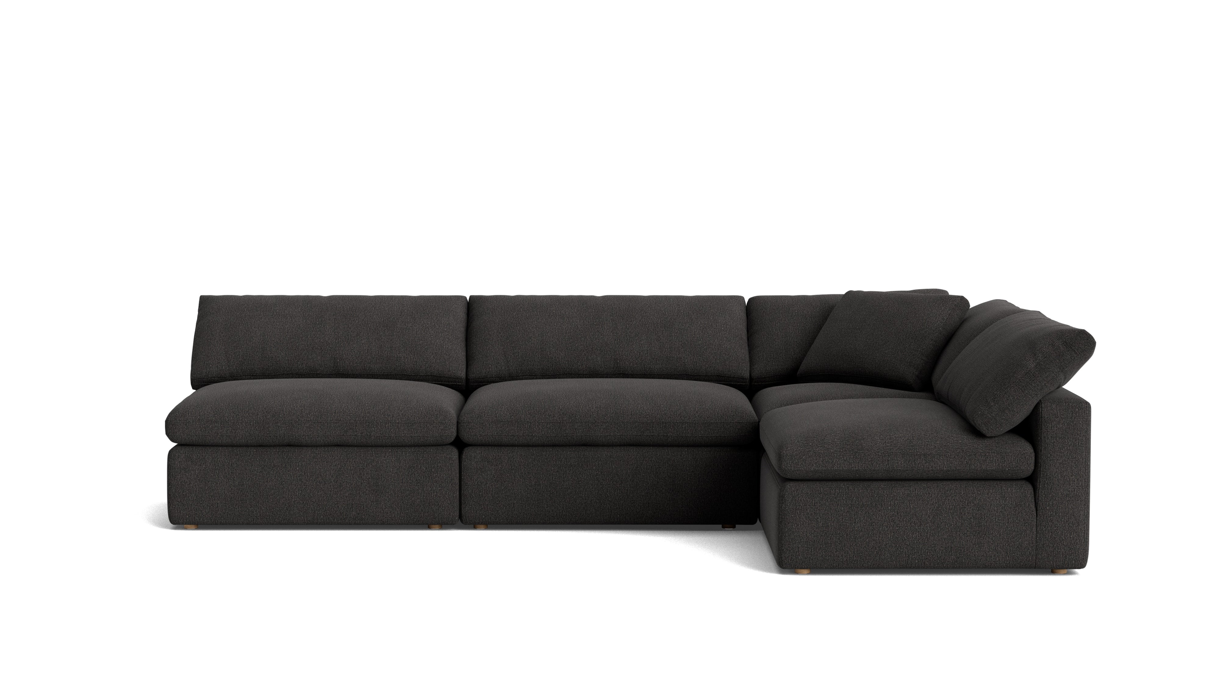 Movie Night™ 4 - Piece Modular Sectional Open, Large, Dark Shadow - Sundays Company CanadaSEC-YJ-924-025