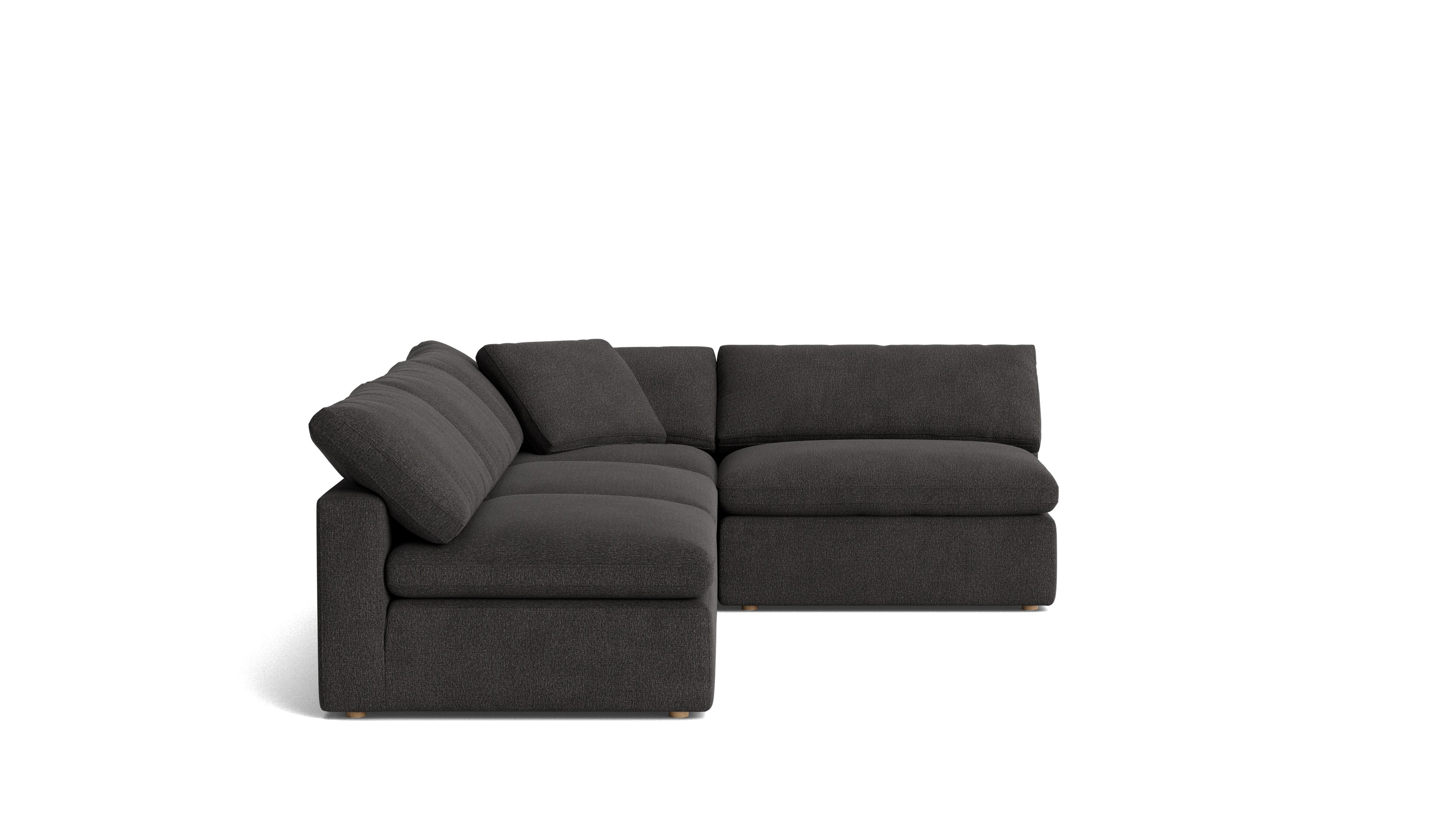 Movie Night™ 4 - Piece Modular Sectional Open, Large, Dark Shadow - Sundays Company CanadaSEC-YJ-924-025
