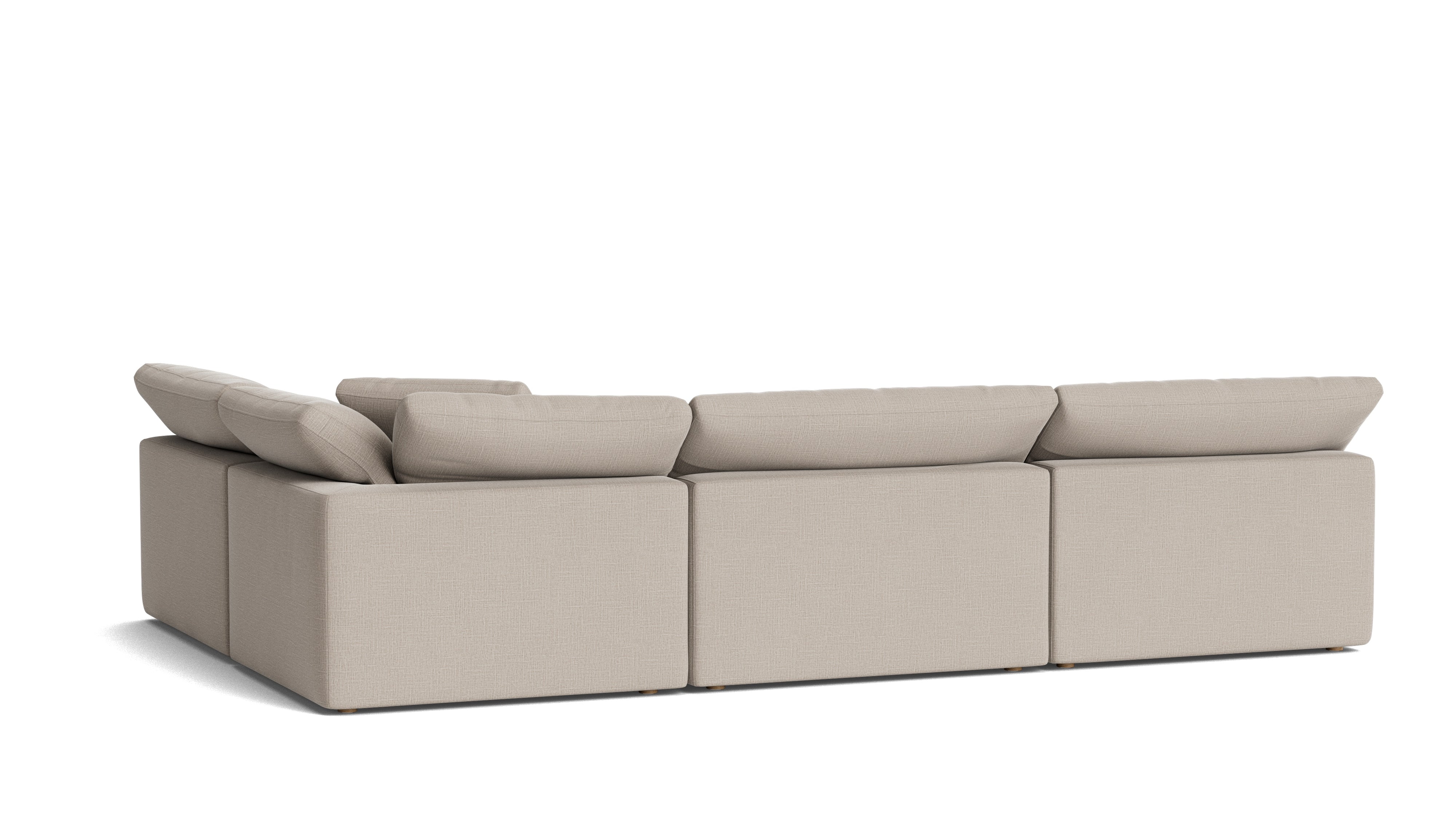 Movie Night™ 4 - Piece Modular Sectional Open, Large, Light Pebble - Sundays Company CanadaSEC-YJ-924-029