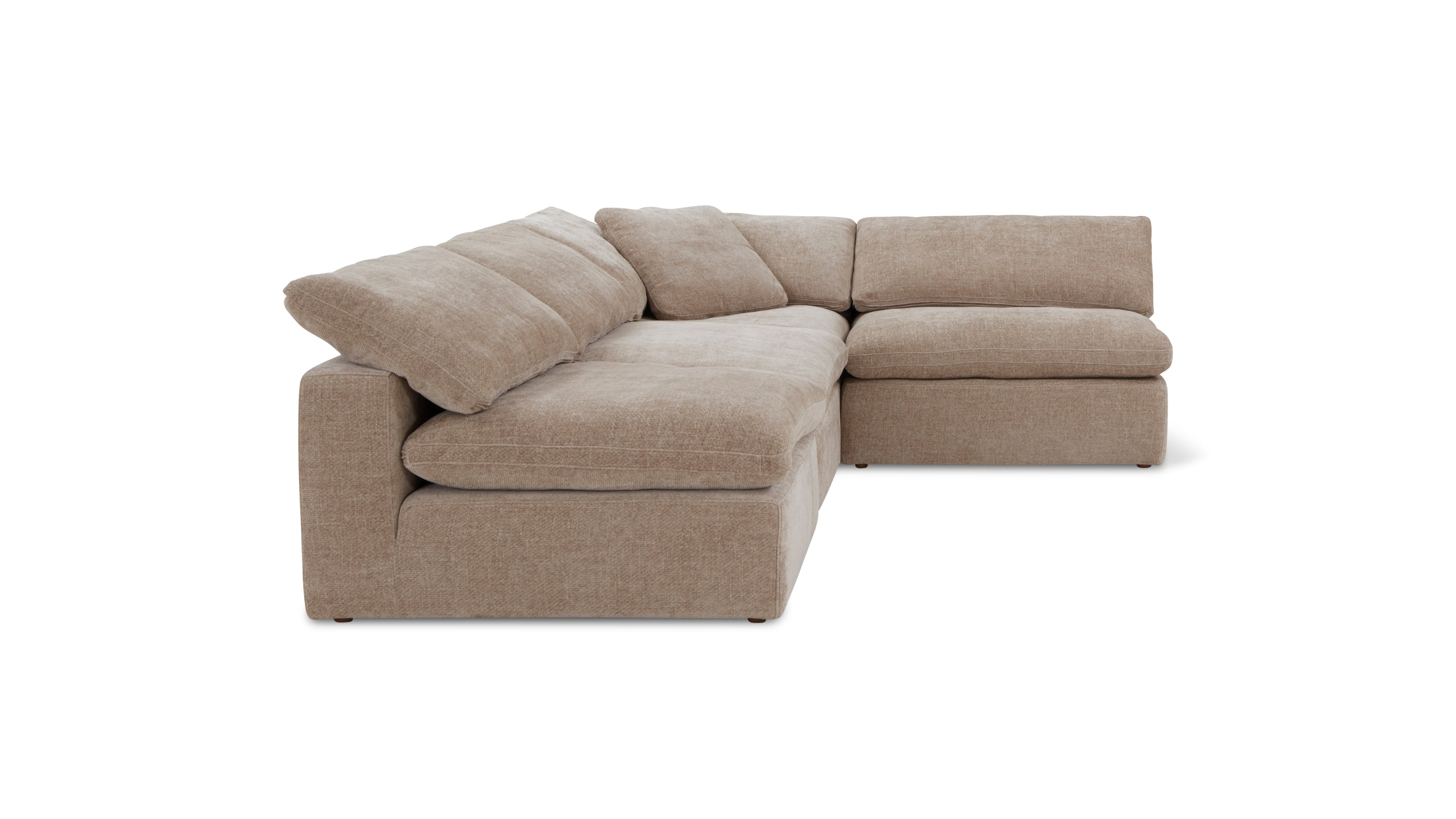 Movie Night™ 4-Piece Modular Sectional Open, Large, Champagne - Image 9