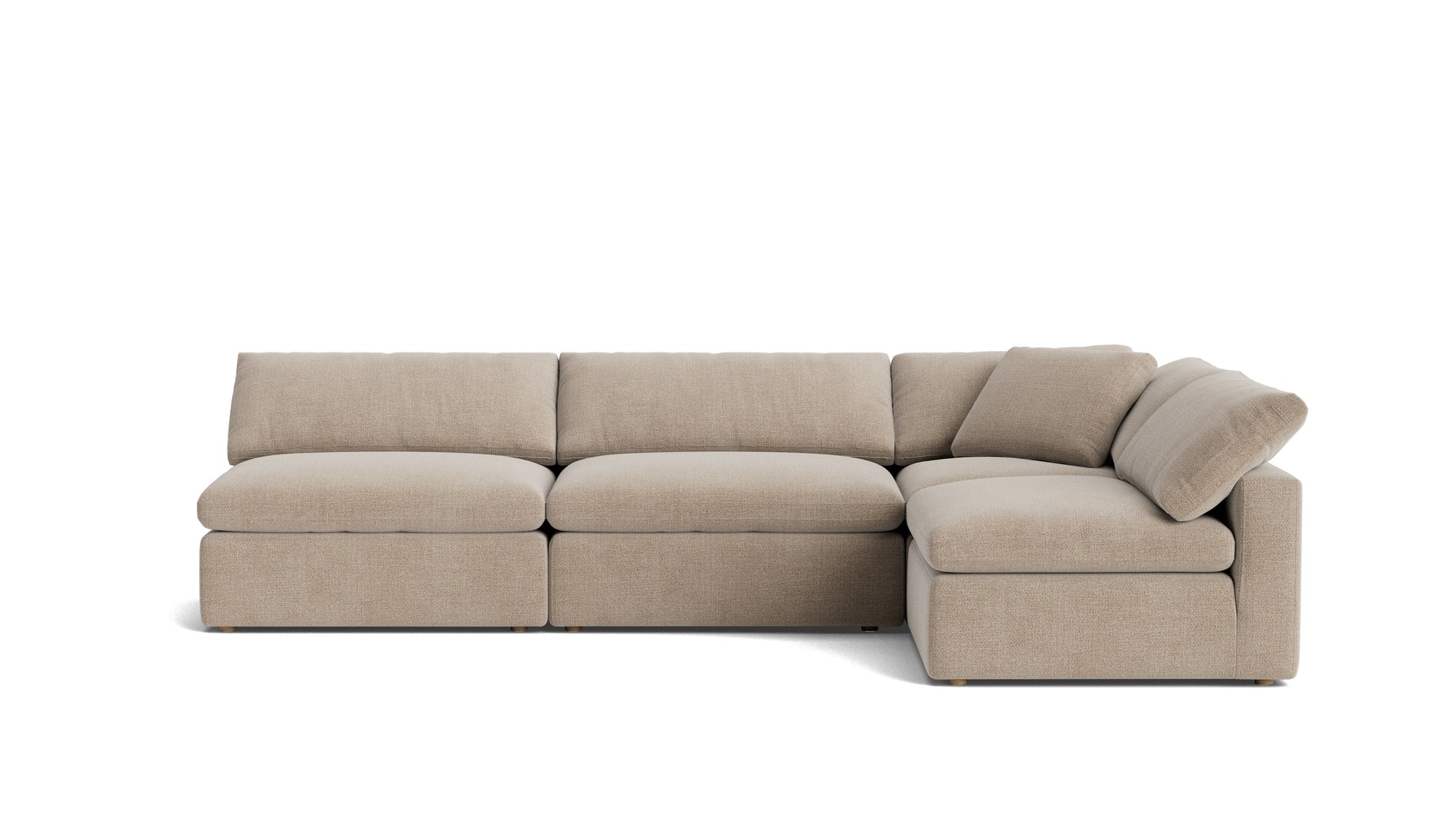 Movie Night™ 4-Piece Modular Sectional Open, Large, Champagne_image