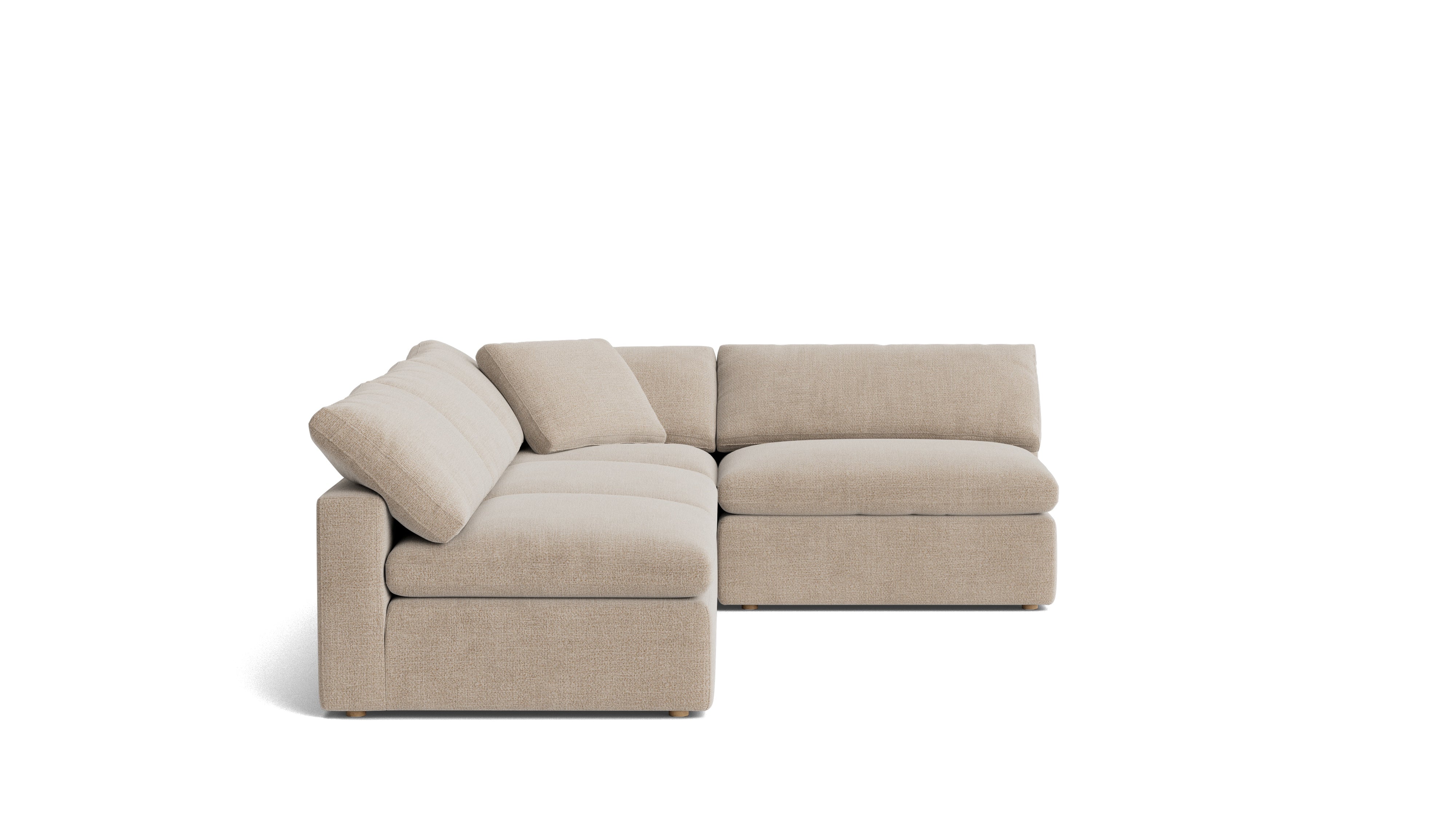 Movie Night™ 4 - Piece Modular Sectional Open, Large, Champagne - Sundays Company CanadaSEC-YJ-924-041