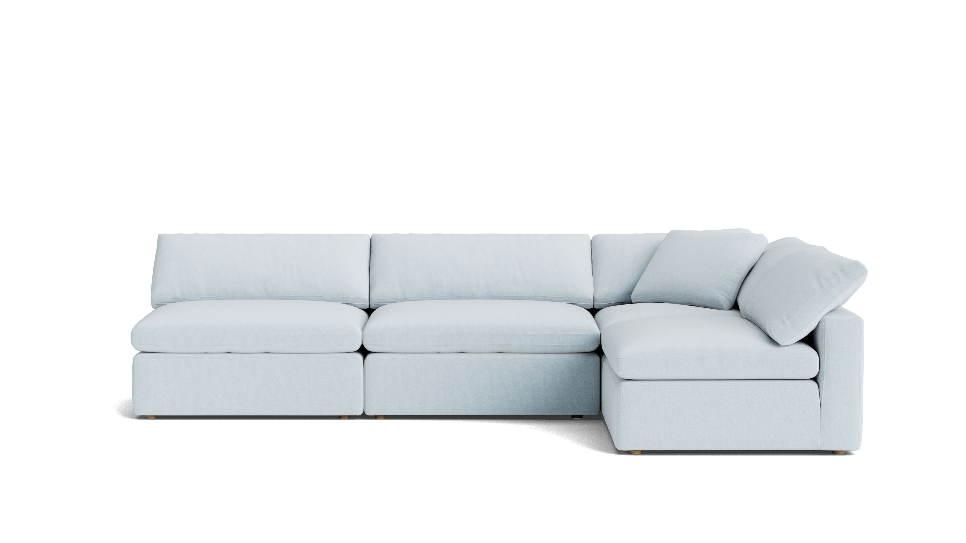 Movie Night™ 4-Piece Modular Sectional Open, Large, Cove