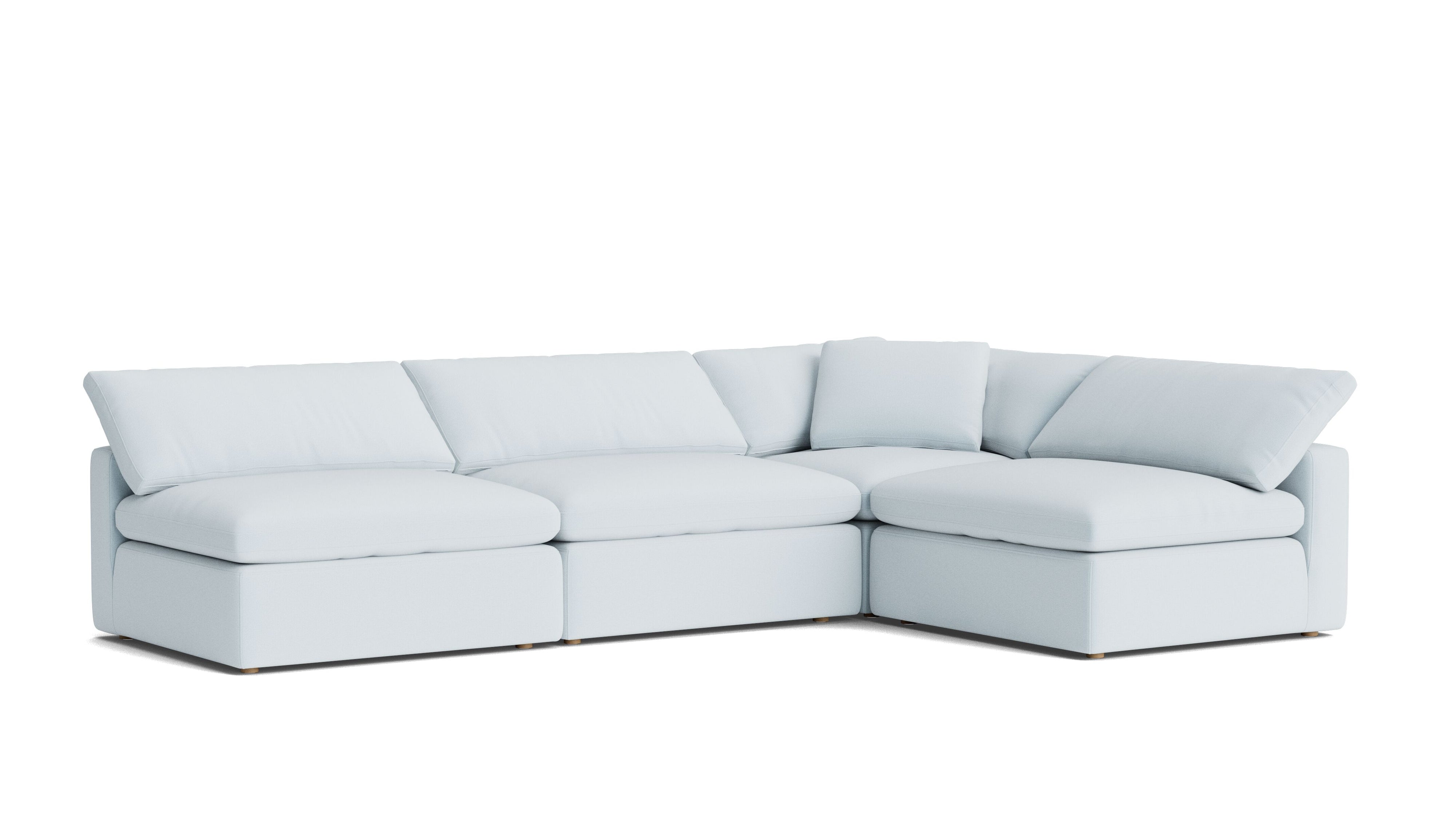 Movie Night™ 4-Piece Modular Sectional Open, Large, Cove