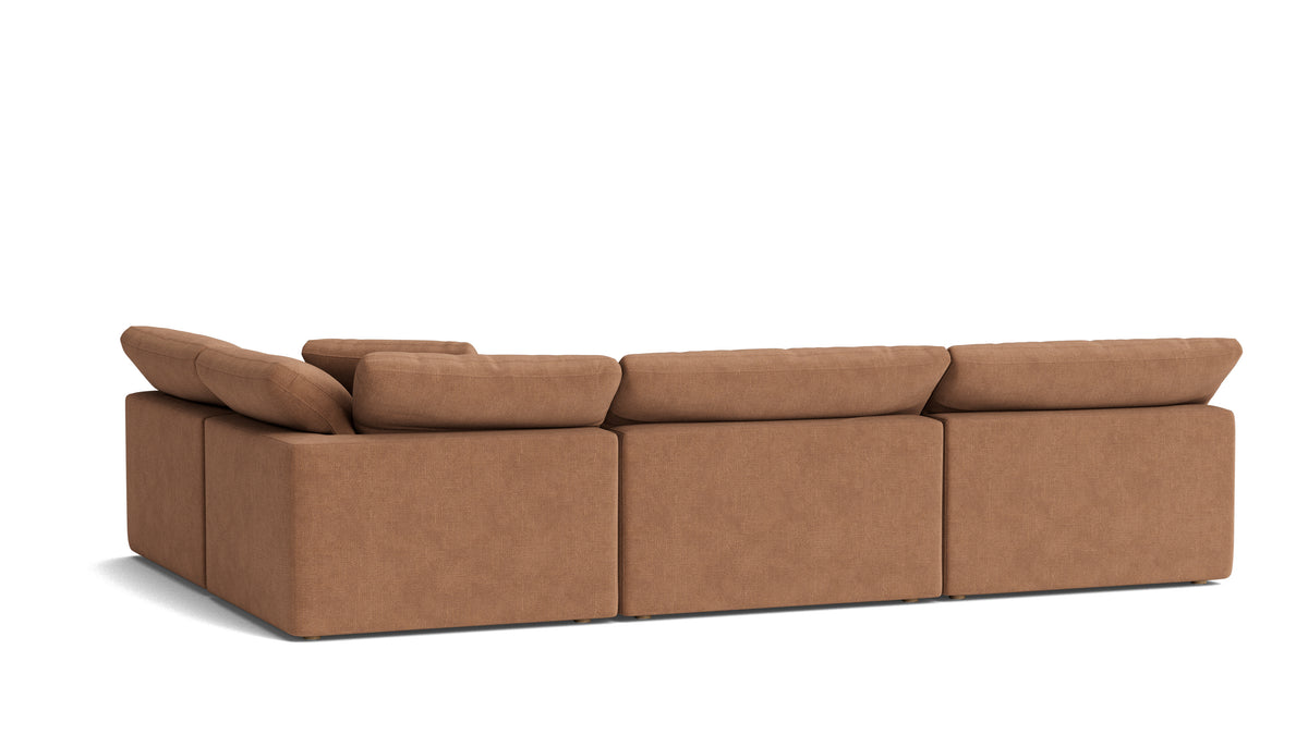 Movie Night™ 4-Piece Modular Sectional Open, Large, Spice — alternate view