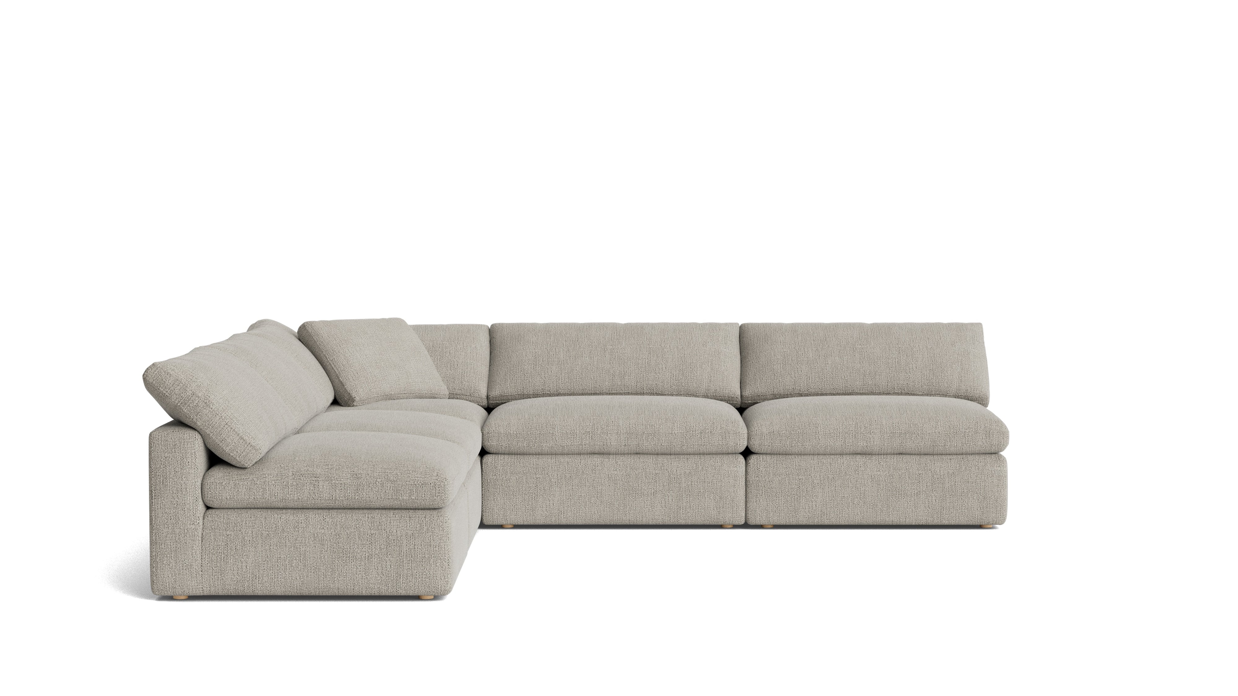 Movie Night™ 5 - Piece Modular Sectional Open, Large, Oatmeal - Sundays Company CanadaSEC-YJ-925-007