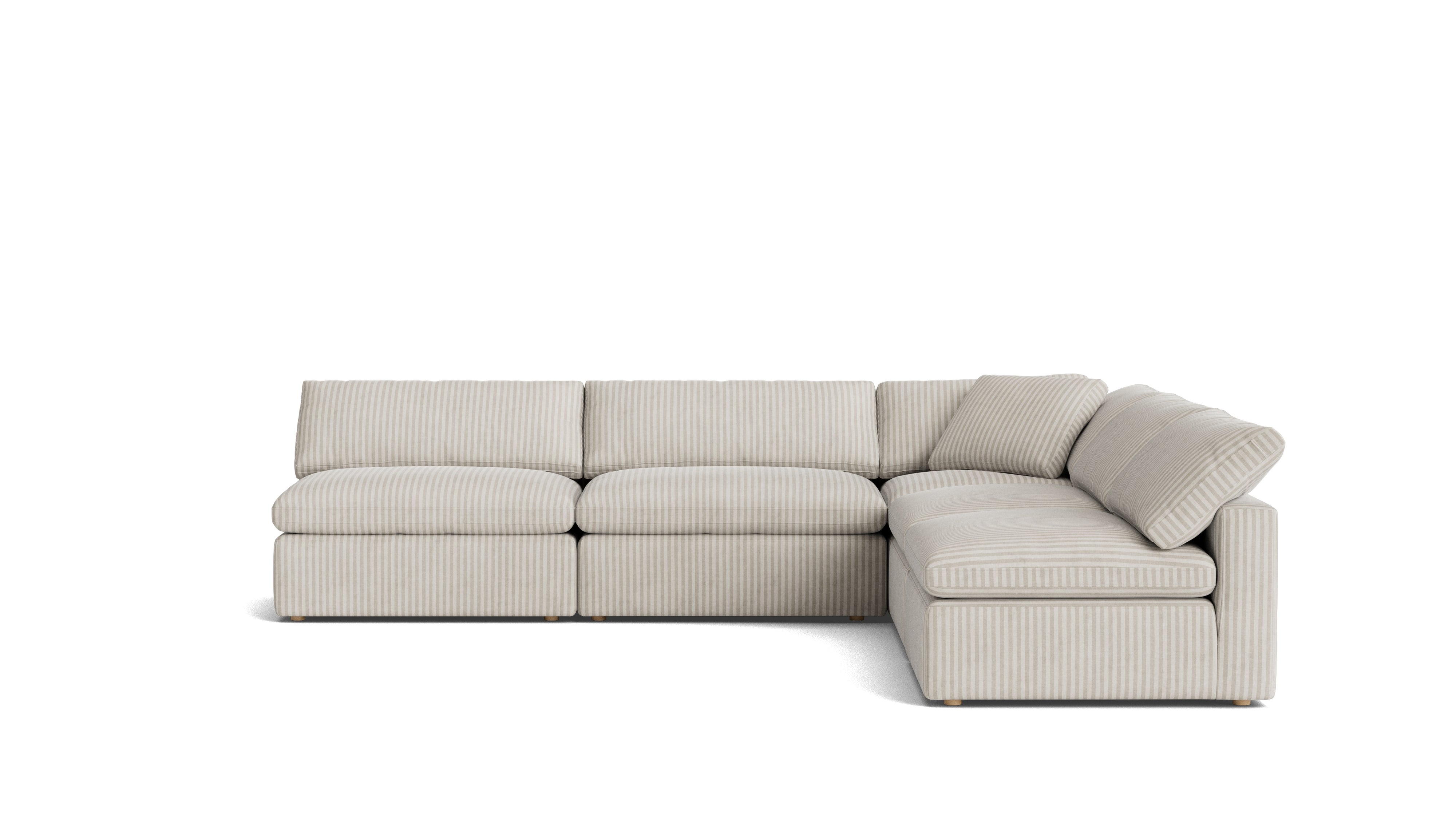 Movie Night™ 5 - Piece Modular Sectional Open, Large, Newport Stripe - Sundays Company CanadaSEC-YJ-925-011