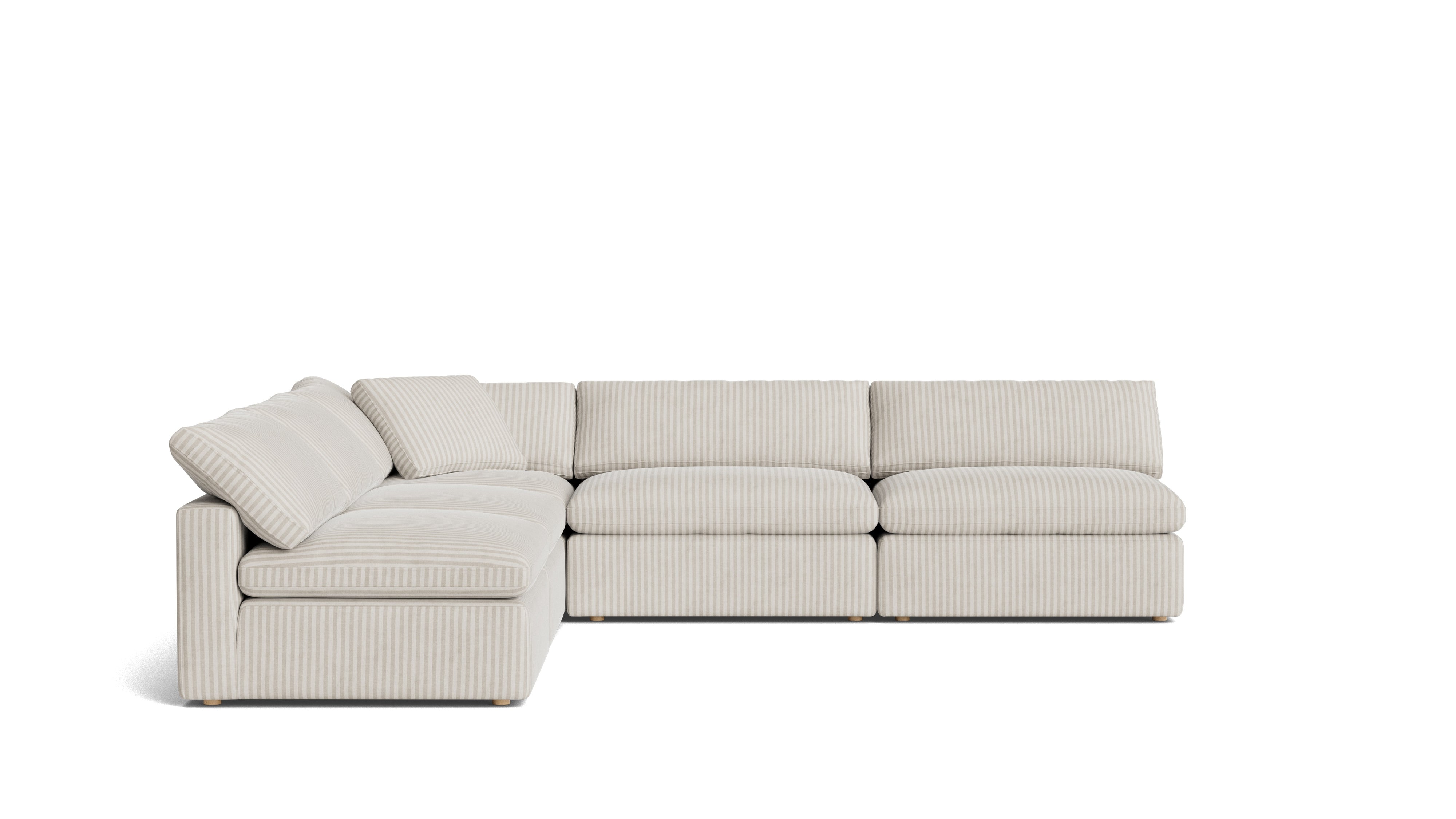 Movie Night™ 5 - Piece Modular Sectional Open, Large, Newport Stripe - Sundays Company CanadaSEC-YJ-925-011